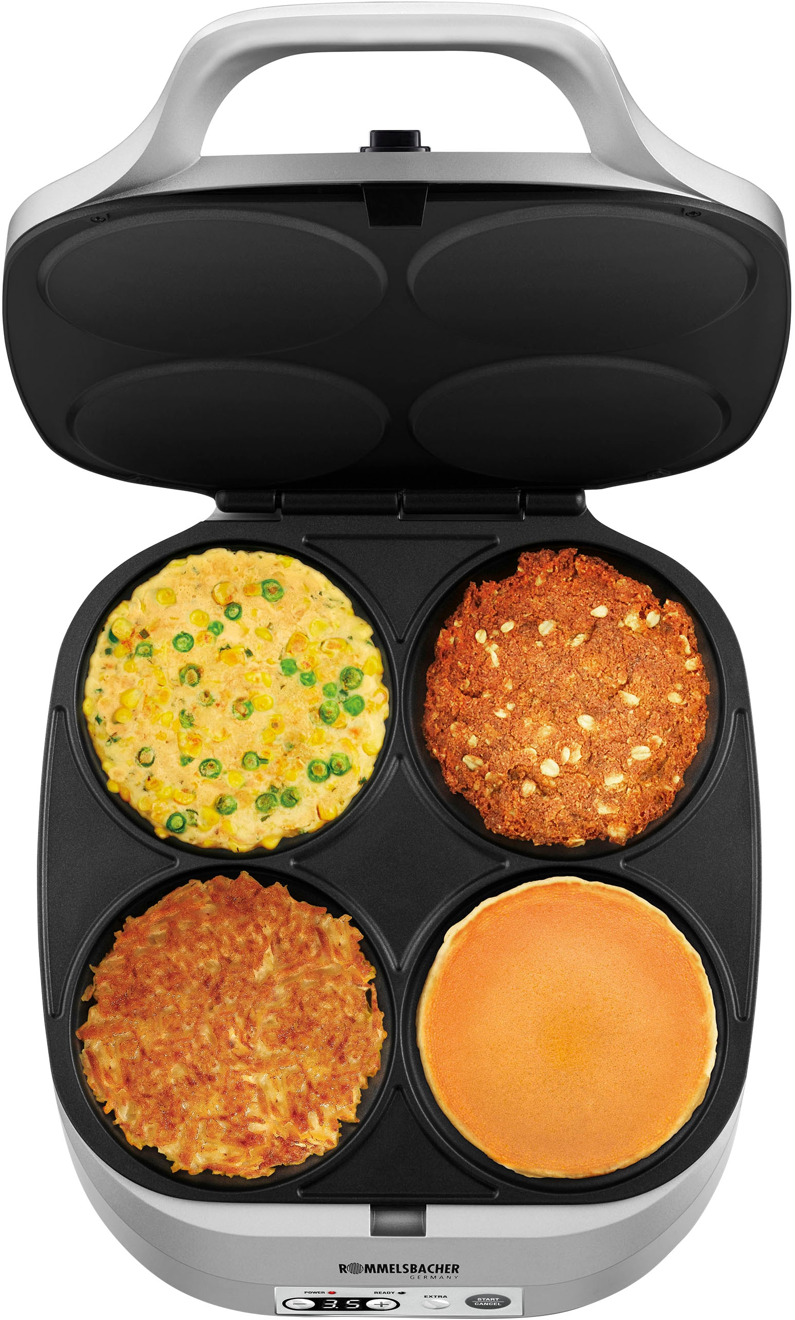 Rommelsbacher Waffeleisen »PC 1800 Pancakemaker für süße oder würzige Pancakes«, 1800 W