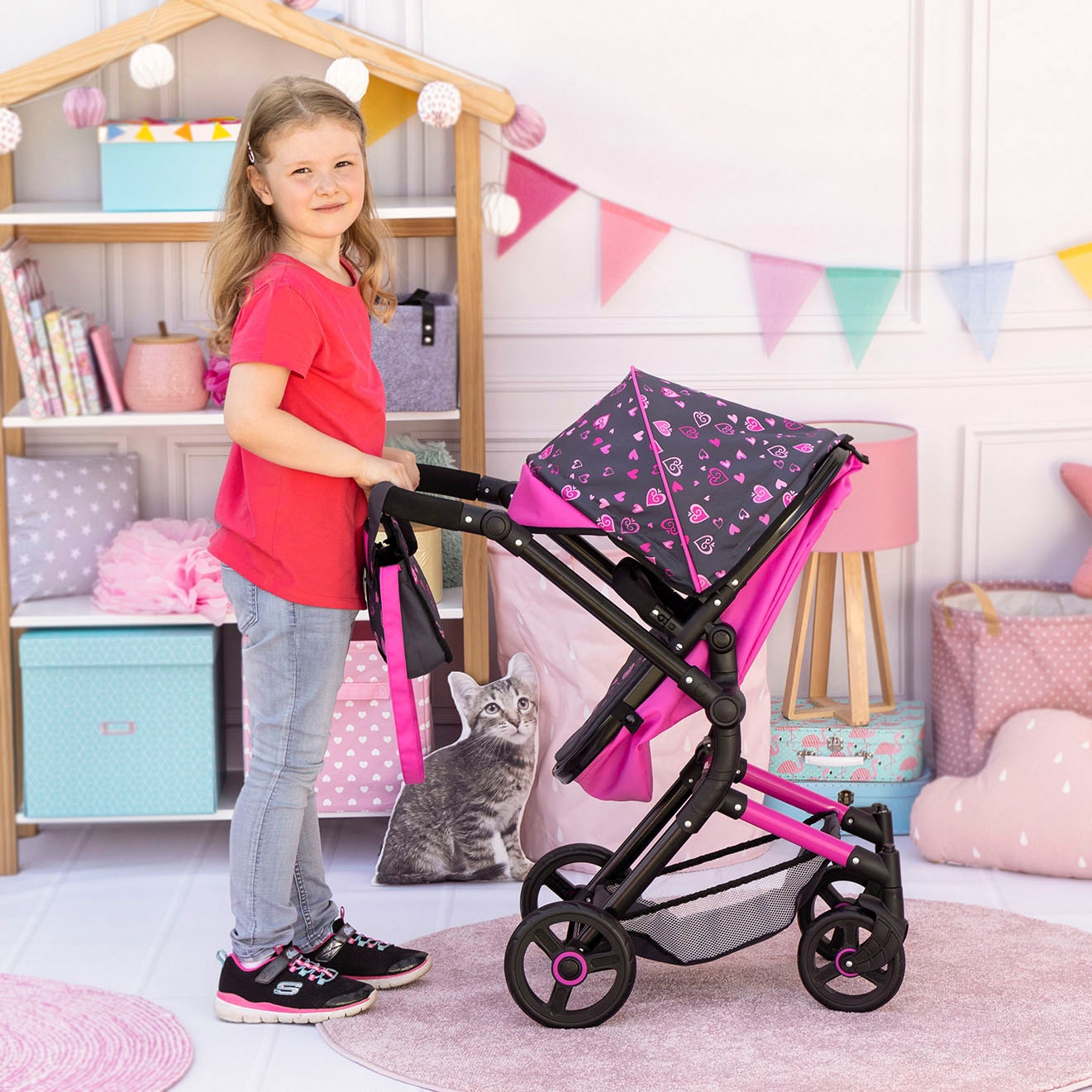 Bayer Kombi-Puppenwagen »Puppenwagen Vario«, inkl. Wickeltasche