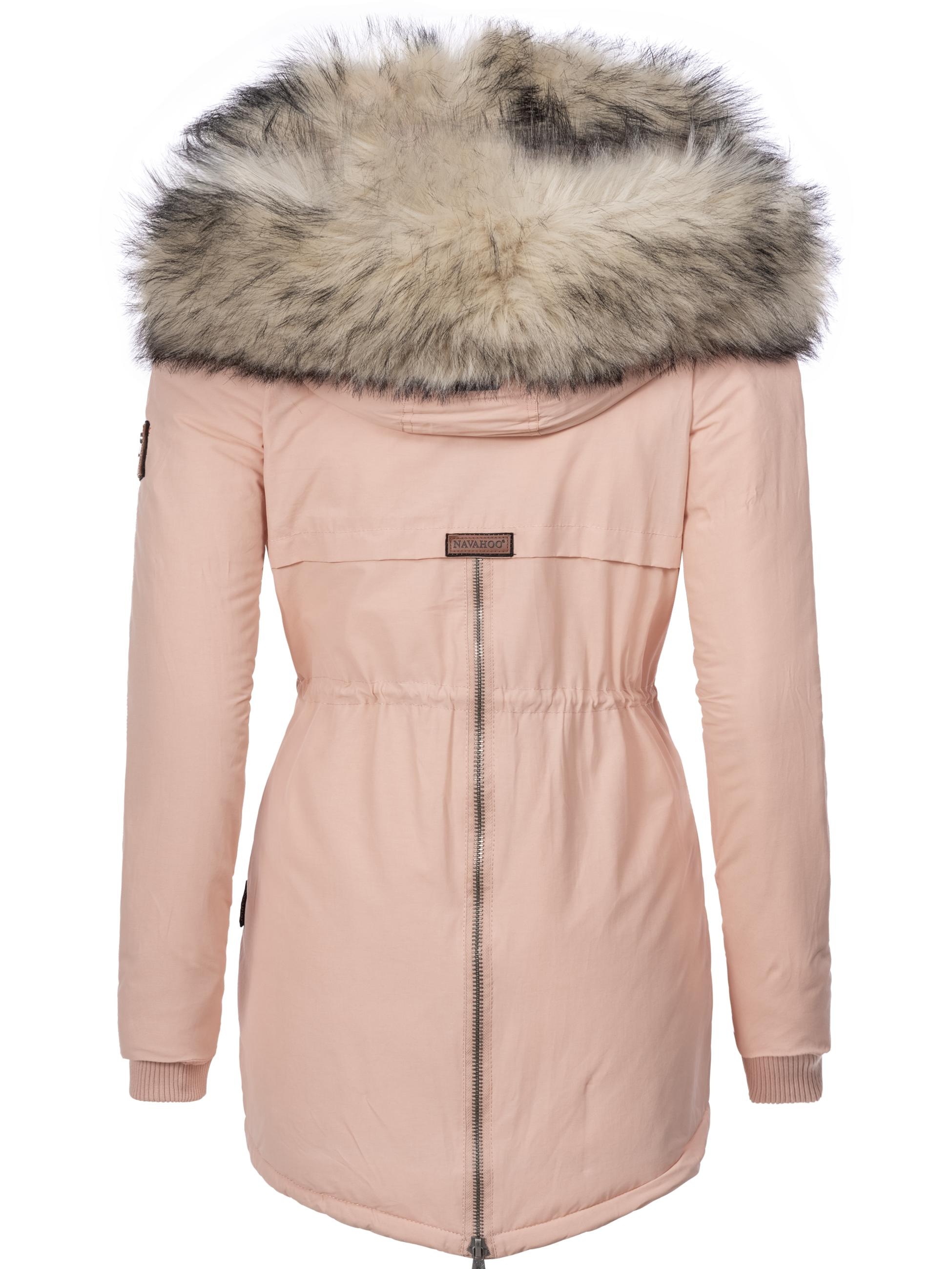 Navahoo Wintermantel »Wintermantel Sweety«, Winterparka mit 2 Kunstpelz-Kapuzen