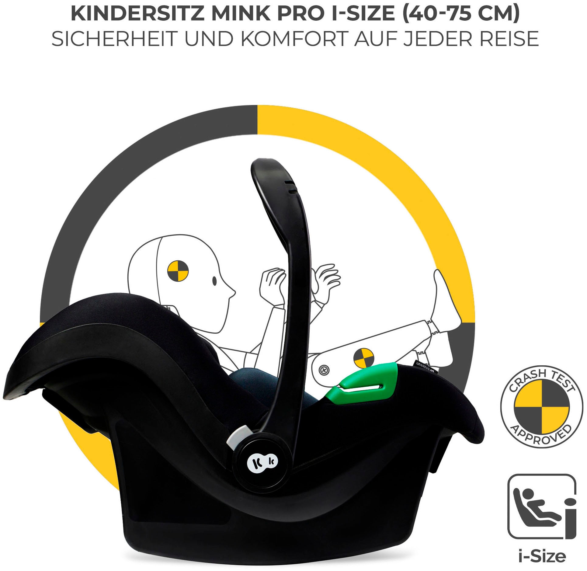 Kinderkraft Kombi-Kinderwagen »MOOV 2 3IN1« 27 kg mit EVA-Rädern