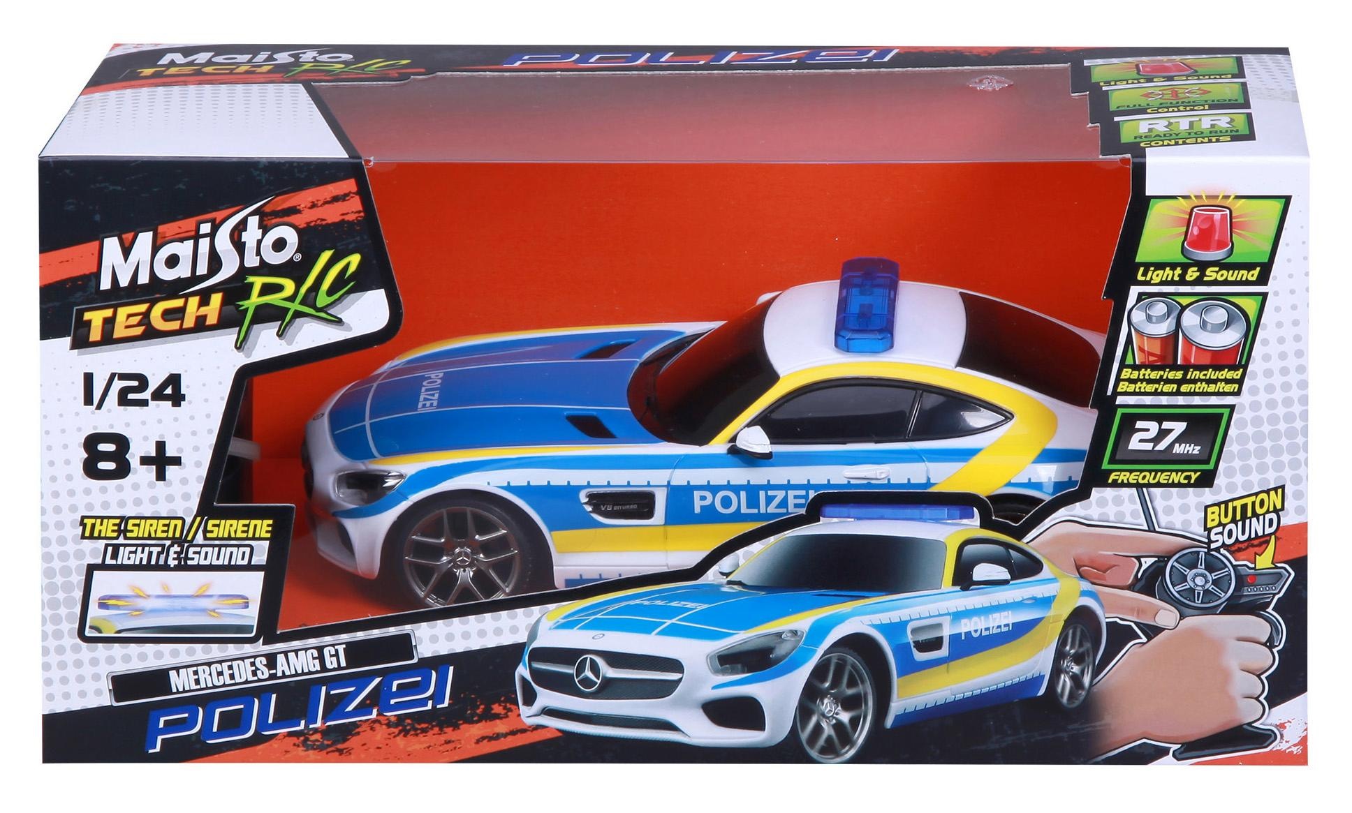 Maisto Tech Rc Auto Mercedes Amg Gt Polizei Mit Licht Und Sound Online Kaufen Otto
