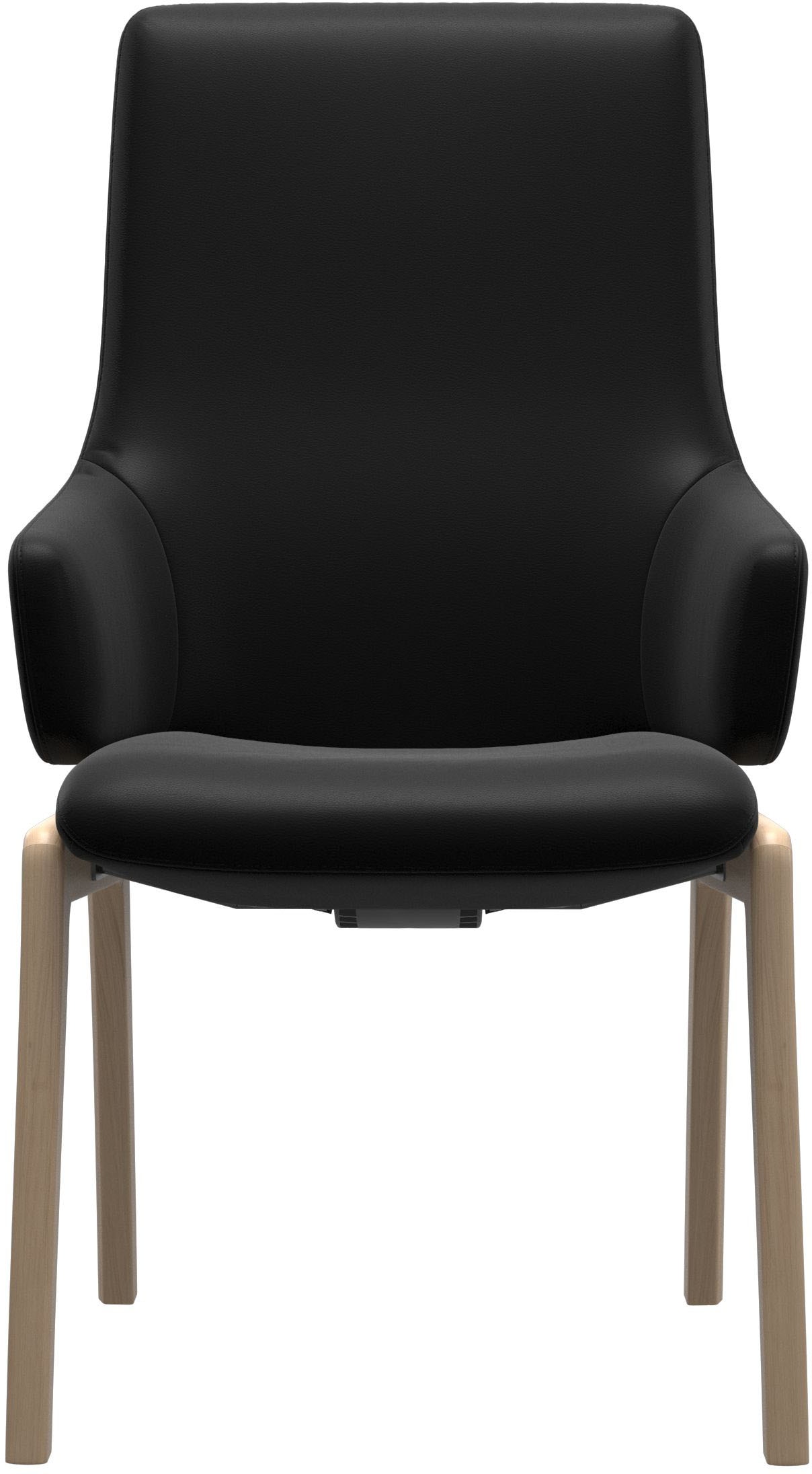 Stressless® Polsterstuhl »Laurel«, Leder BATICK, High Back mit Armlehne, Größe L, mit abgerundeten Beinen in Eiche