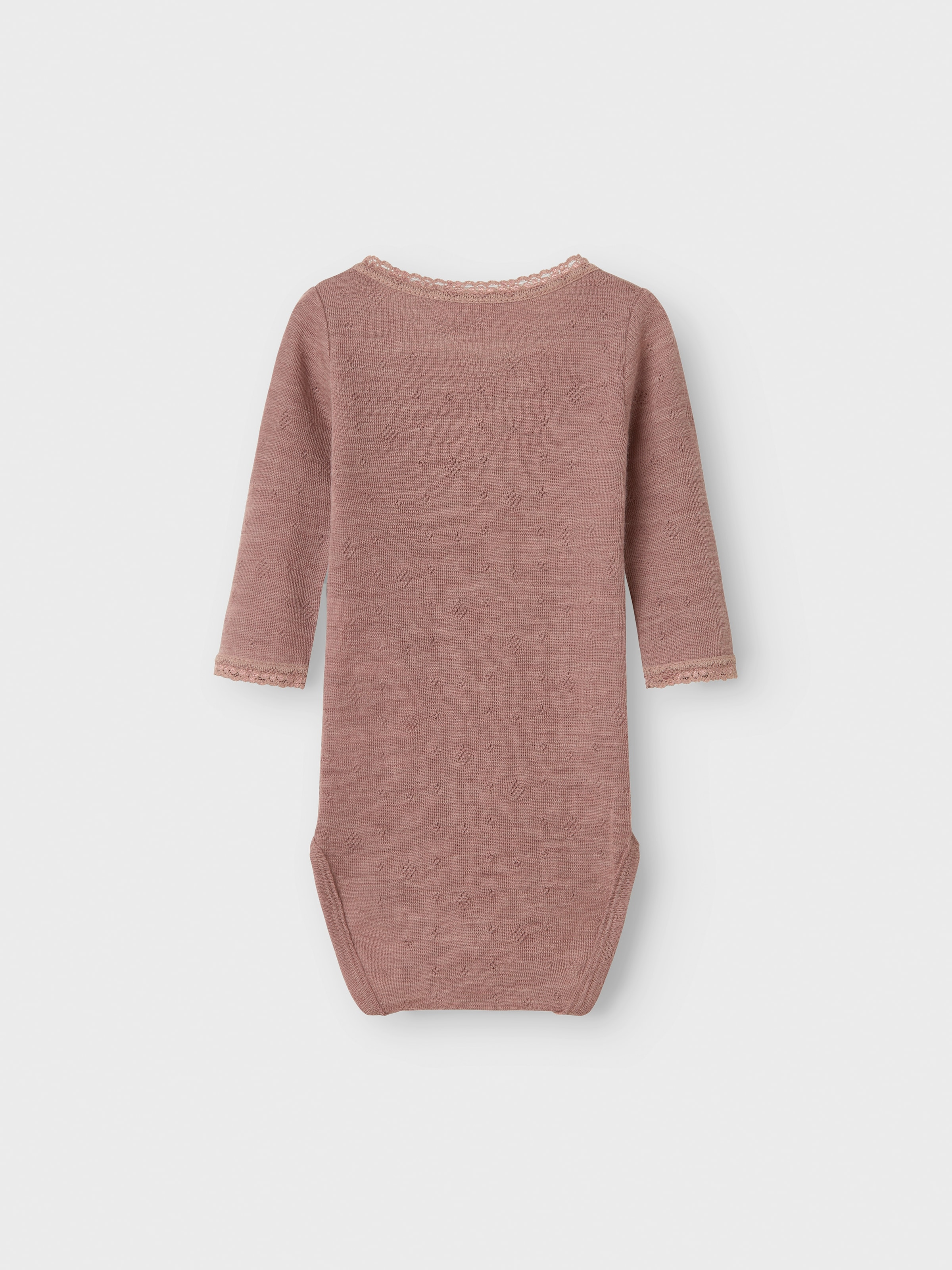 Name It Langarmbody »NBFWANG WOOL NEEDLE LS BODY SOLID NOOS«, aus reiner Merinowolle