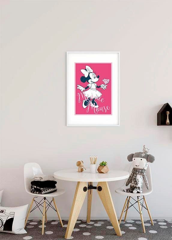 Komar Bild »Minnie Mouse Girlie« Disney 1 Stk. tlg. Wandbild zur Dekoration im Kinderzimmer - ohne Rahmen