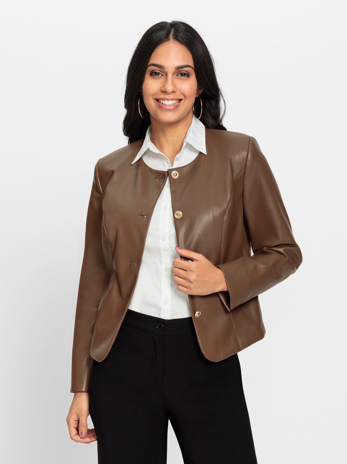 Lady Lederimitat-Blazer »Lederimitat-Blazer«