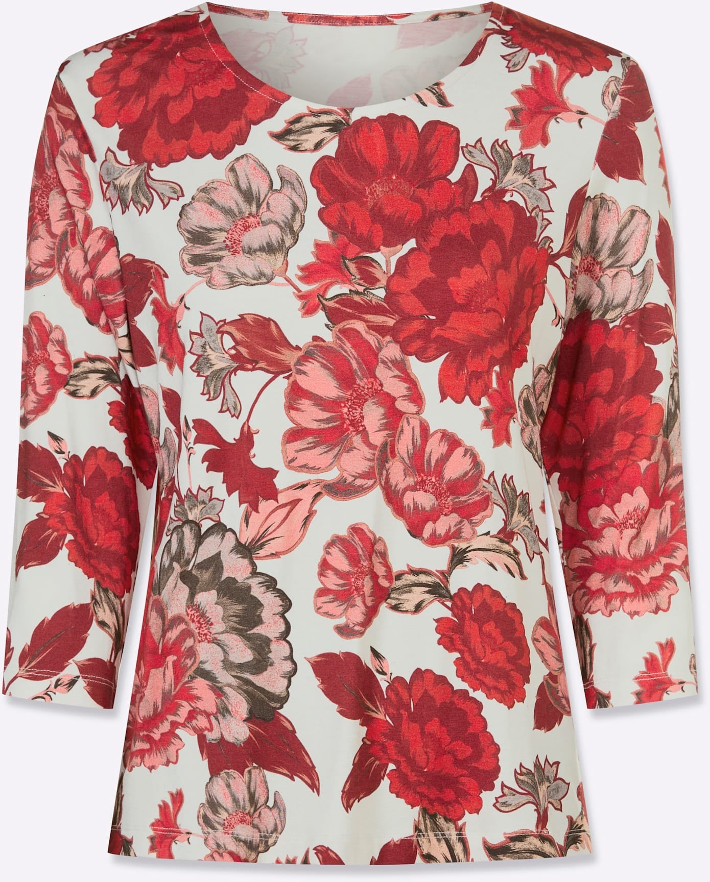 Lady 3/4-Arm-Shirt »Rundhals-Shirt« 1 tlg. tlg.