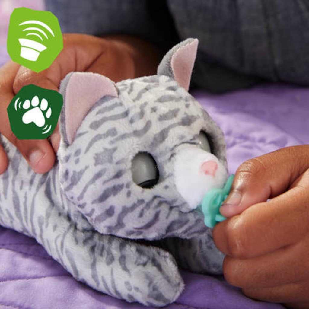 Hasbro Plüschfigur »furReal Newborns, Kätzchen grau«