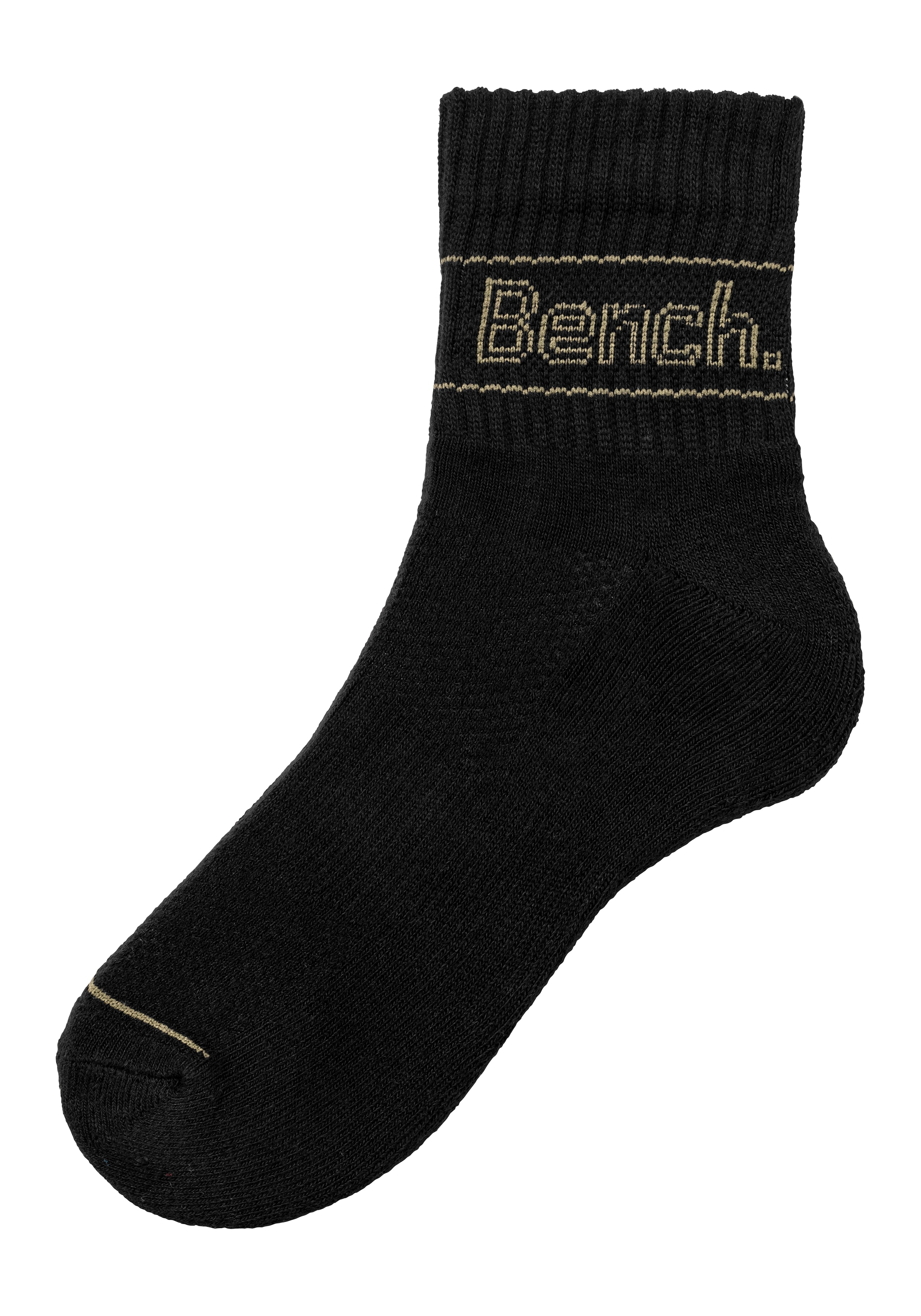 Bench. Tennissocken, (Packung, 5 Paar), mit atmungsaktiver Pikee Lüftungsstruktur