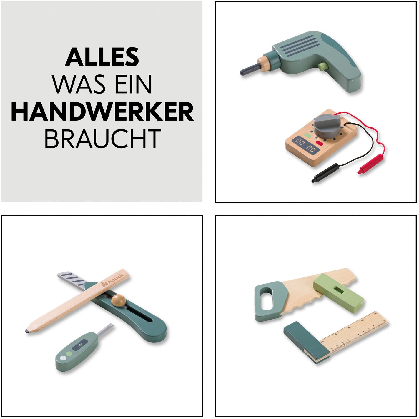 Hauck Spielwerkzeug »Learn to Work«, (Set), FSC® - schützt Wald - weltweit