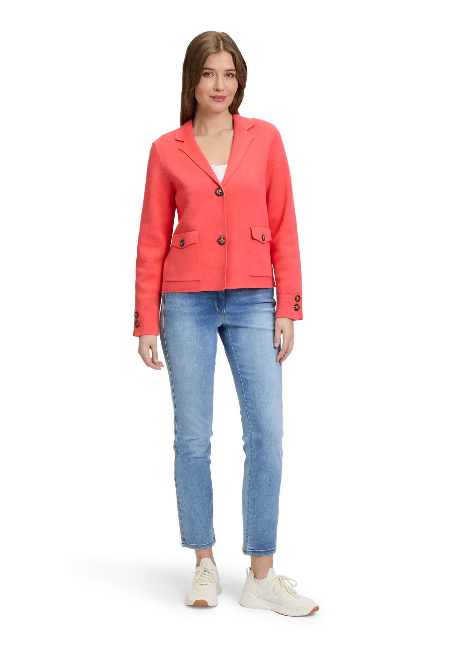 Betty Barclay Strickjacke »Strickblazer mit aufgesetzten Taschen«