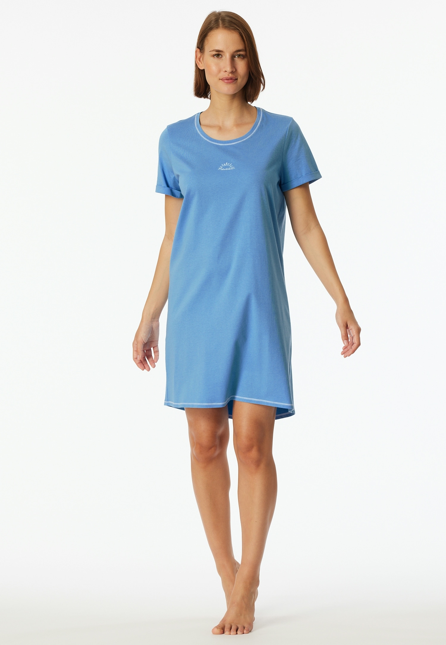 Schiesser Nachthemd »Casual Essentials«, mit Statement-Print