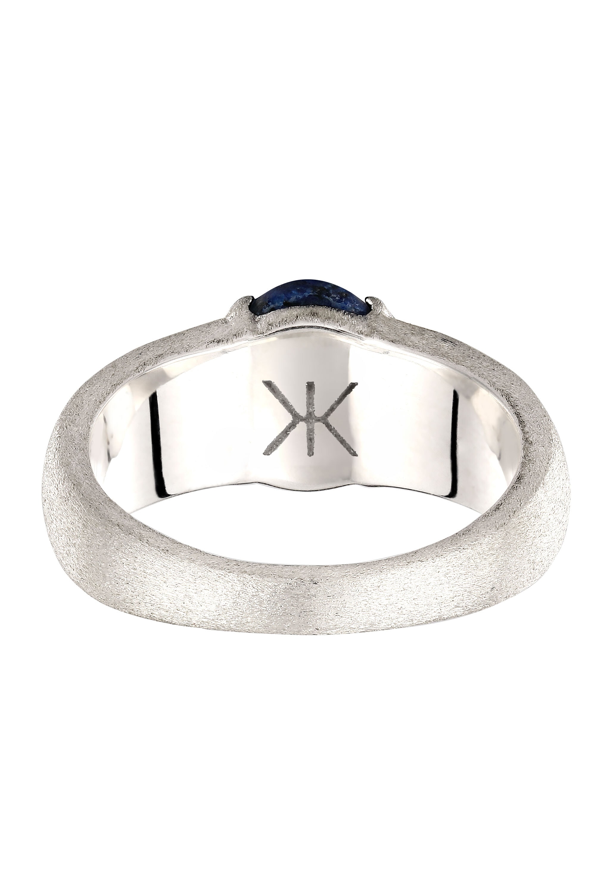 Kuzzoi »Ring Siegelring Lapis Lazuli Blau 925 Sterling Silber«