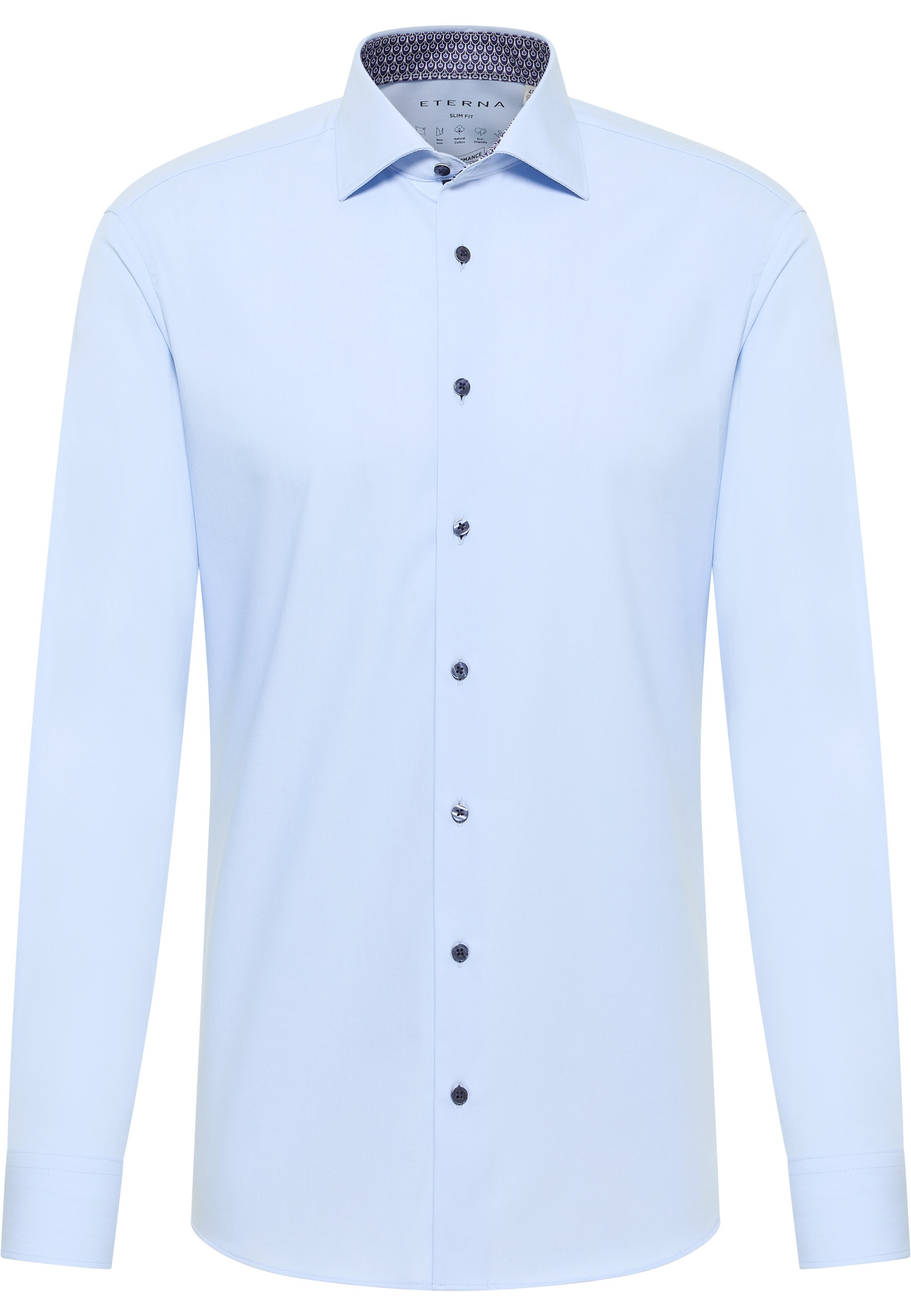 Eterna Langarmhemd »SLIM FIT« NON IRON (bügelfrei)
