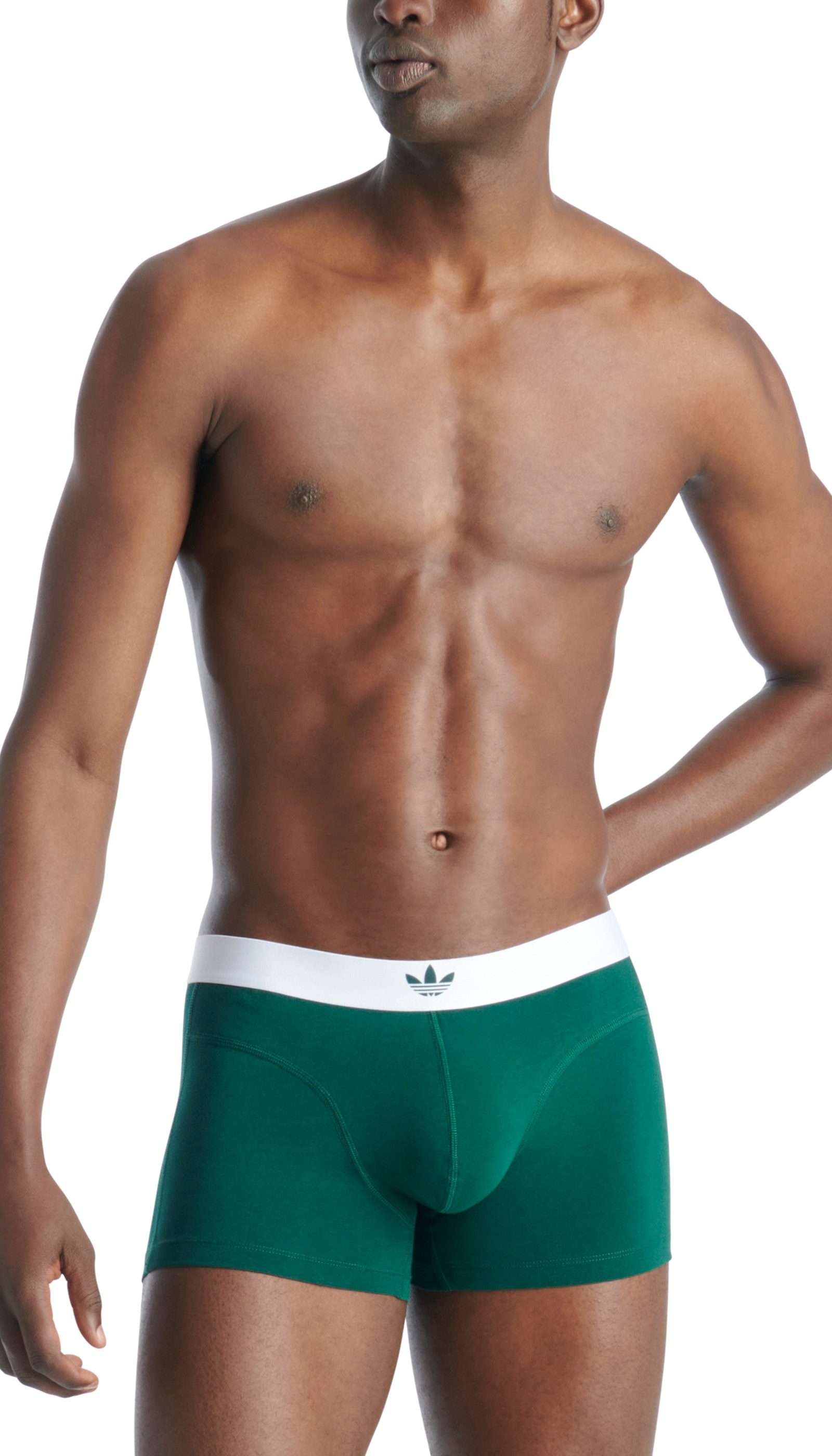 adidas Originals Trunk »Comfort Flex Cotton Body Lines«, (2er Pack), mit kontrastfarbenem Markengummi-Bund