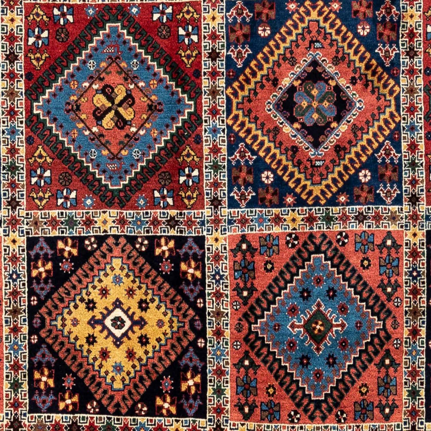 morgenland Wollteppich »Yalameh Medaillon Rosso chiaro 152 x 100 cm«, rechteckig, Handgeknüpft