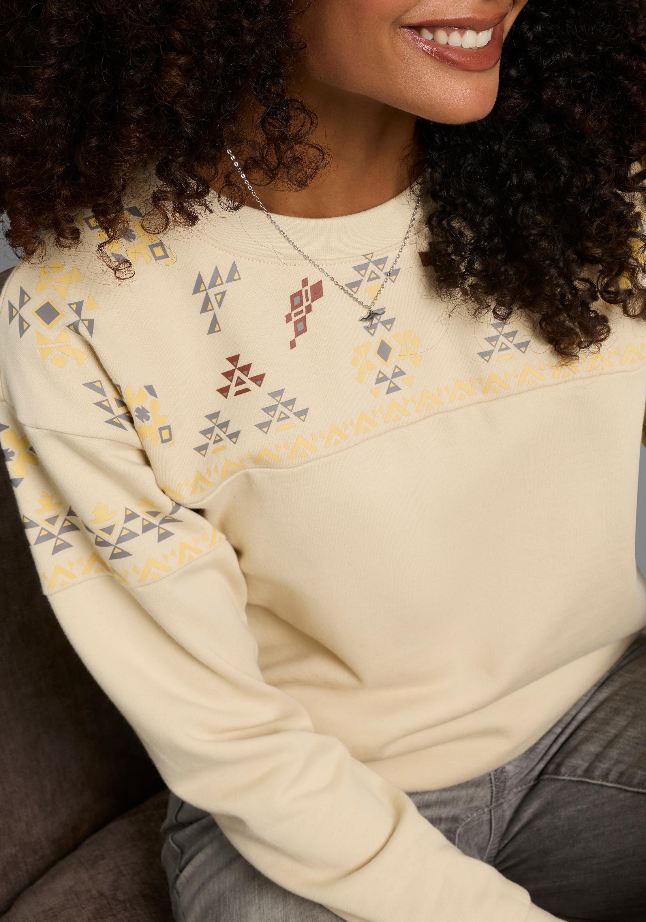 KangaROOS Sweatshirt, mit Norweger-Print