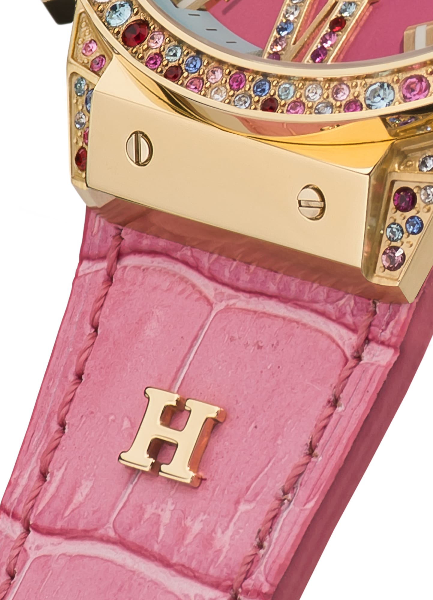 HAEMMER GERMANY Chronograph »EMINENT«, Quarzuhr, Damenuhr, Datum, Stoppfunktion, Saphirglas, Lederarmband