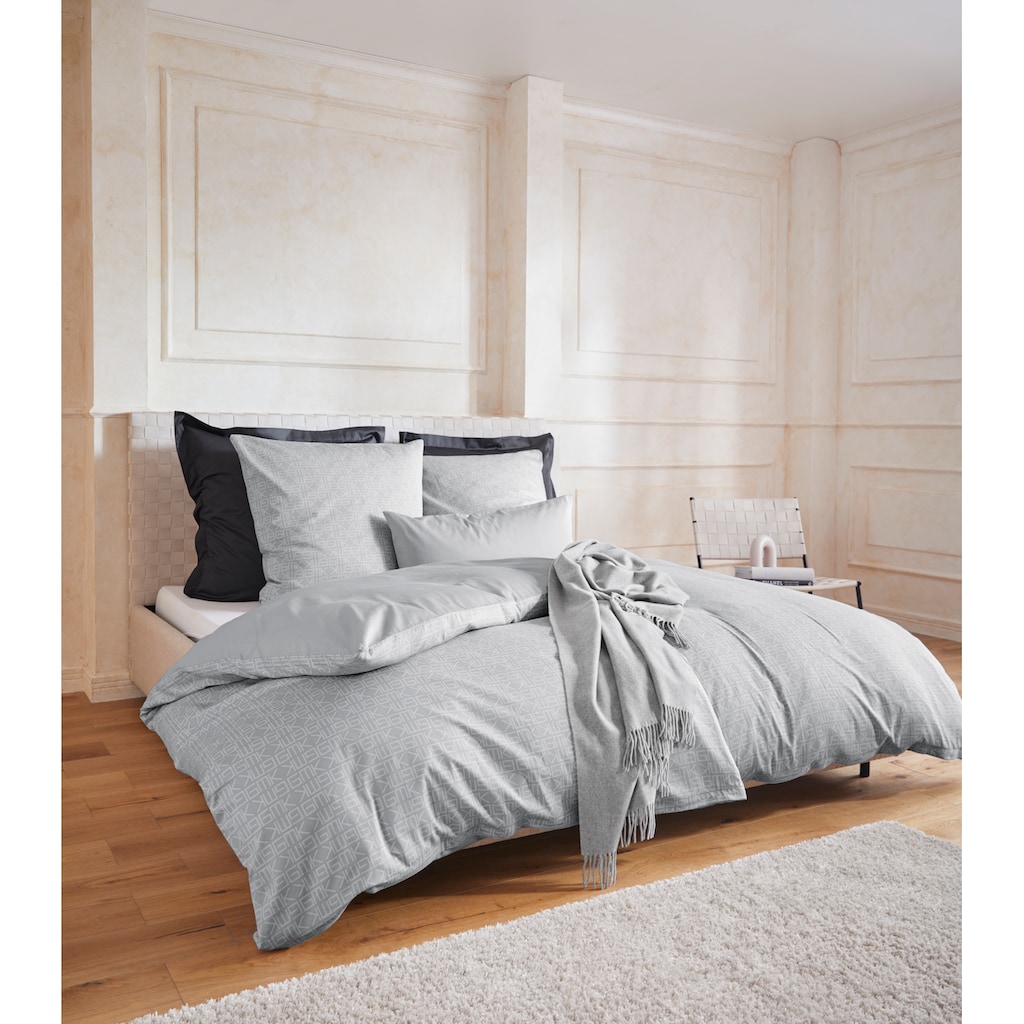 Guido Maria Kretschmer Home&Living Kissenbezug »Mila2«, (2 St., 2x 80x80cm), Satin Qualität, in Uni Design mit Flap