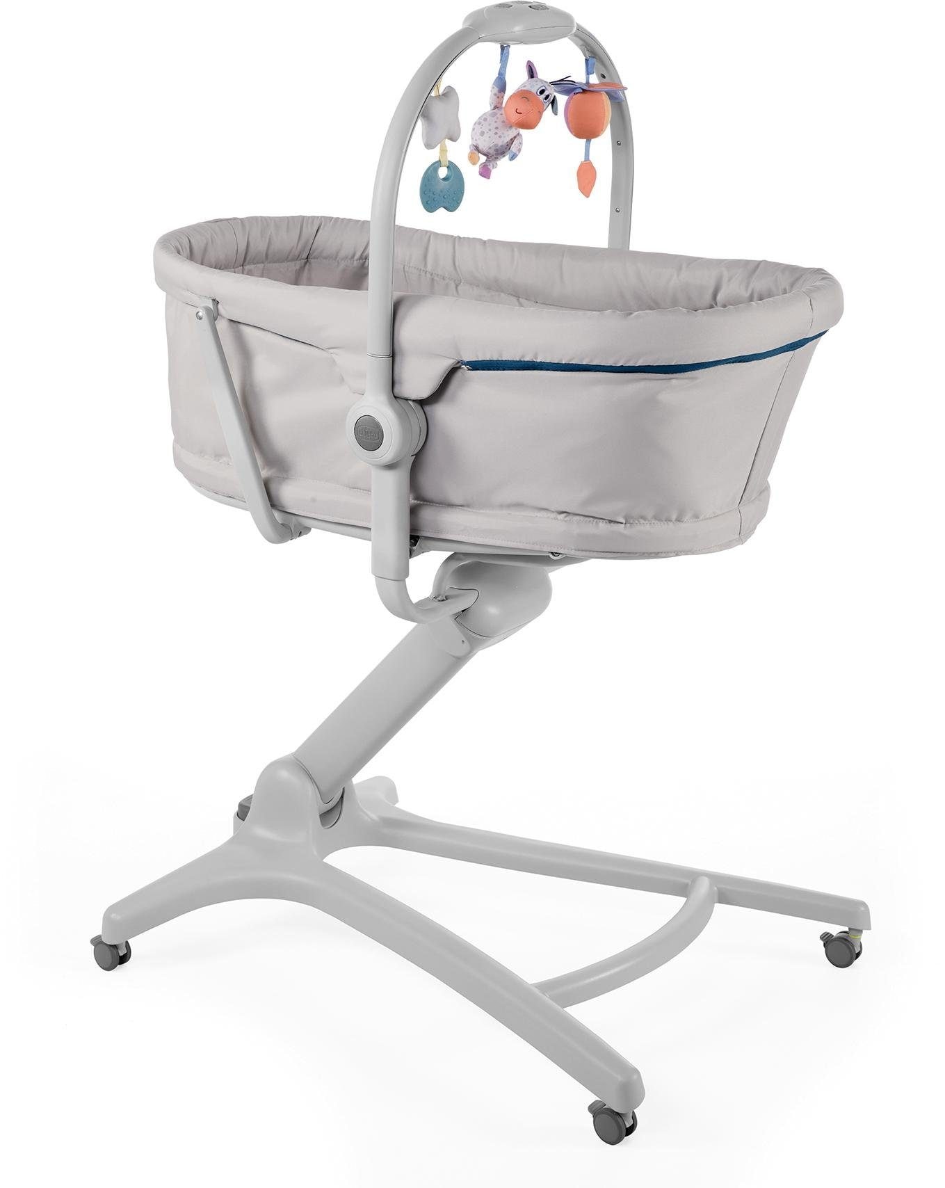 Chicco Kombihochstuhl »Baby Hug 4 in 1, Glacial«, Stubenwagen, Liegesessel, Hochstuhl und erster Stuhl in Einem!