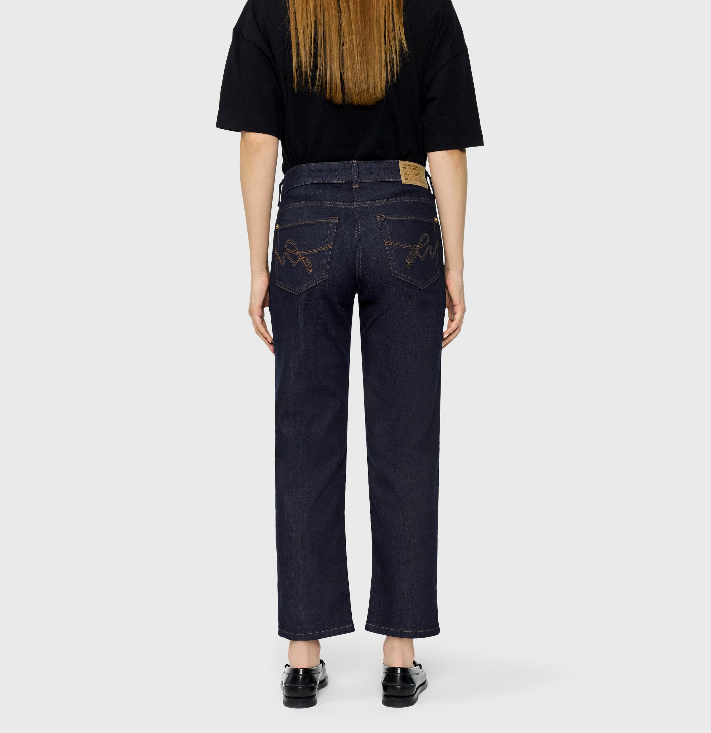 MAC Slim-fit-Jeans »CARRIE straight« Atmungsaktiver Ganzjahres-Denim