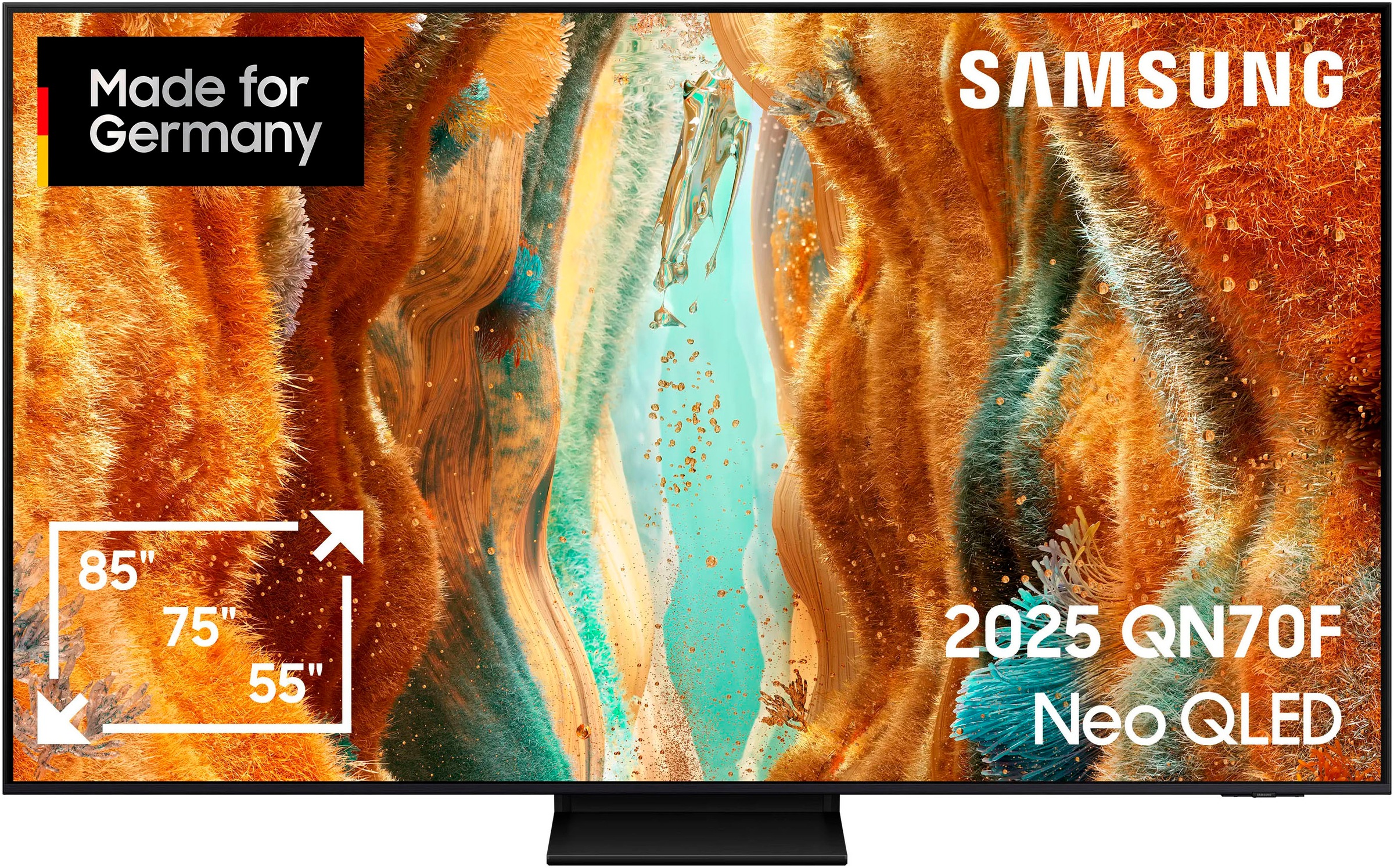 Samsung QLED-Fernseher »GQ55QN70FAU«, 4K Ultra HD, Smart-TV, Neo Quantum HDR, 4K AI Upscaling, Gaming Hub, Motion Xcelerator 144Hz