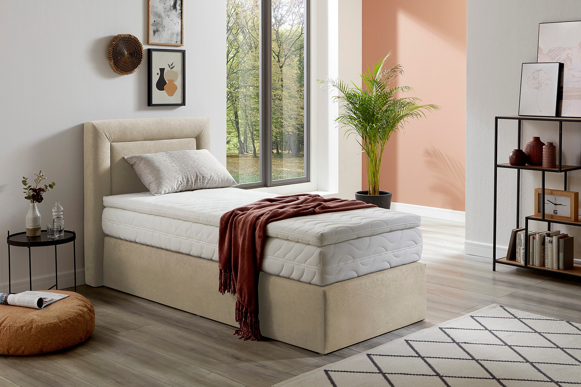 Westfalia Schlafkomfort Boxspringbett wahlweise mit Bettkasten und Topper