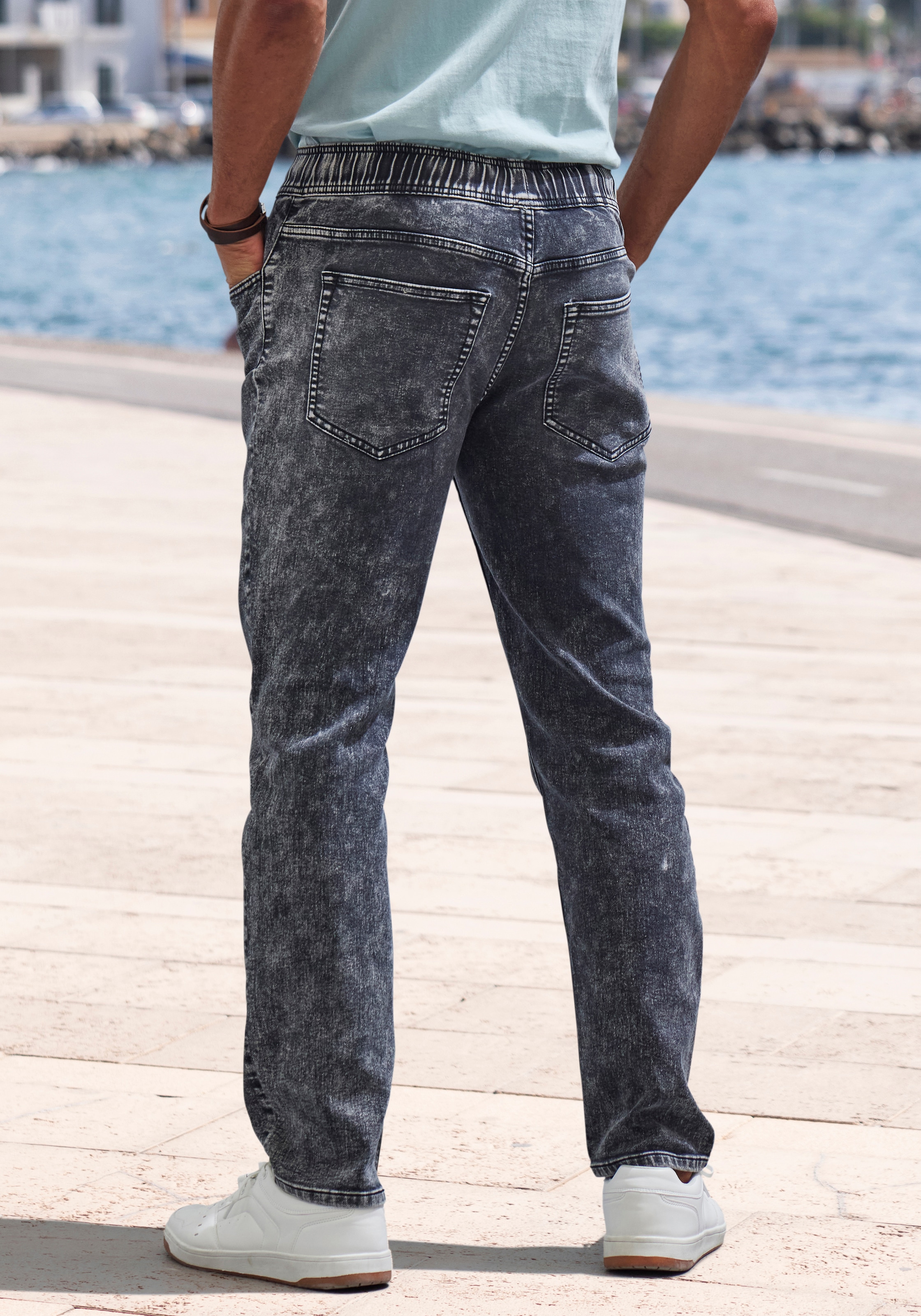 Buffalo Jogger Pants »Jogg Pants«, elastische Joggpants, moonwashed