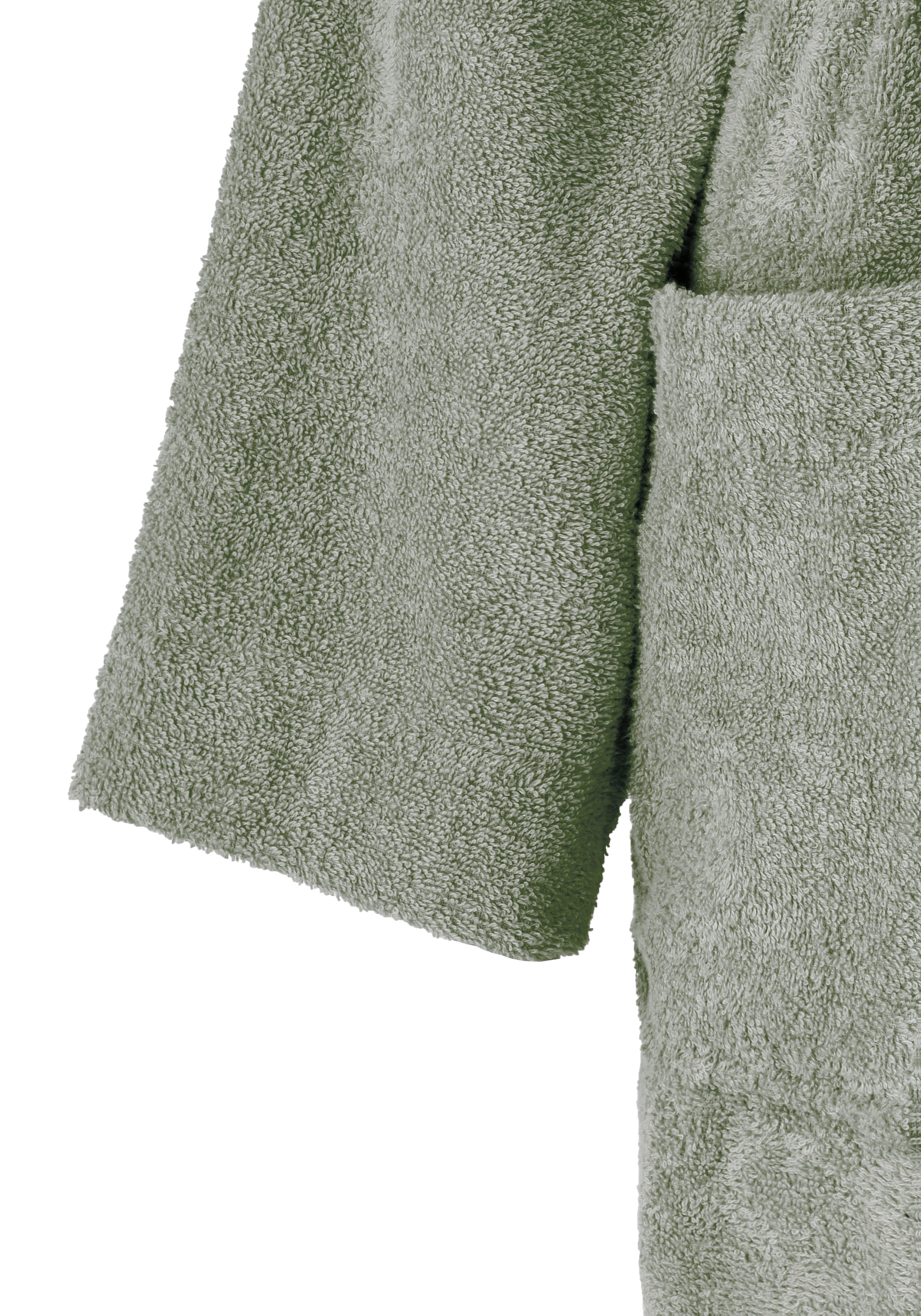 Bruno Banani Unisex-Bademantel »Robby, ideal für Sauna & Spa, Standardlänge & Überlänge« 1 Stk. tlg., Damen & Herren Bademäntel, Baumwolle, mit Taschen, Sauna, XS-3XL