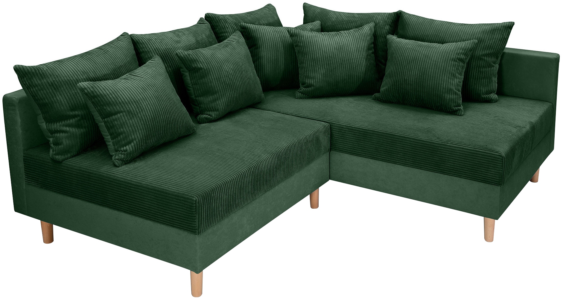 COLLECTION AB Ecksofa »L-Form«, Ecksofa,Ottomane rechte Seite montierbar,Komfortablen bonnelfederkern