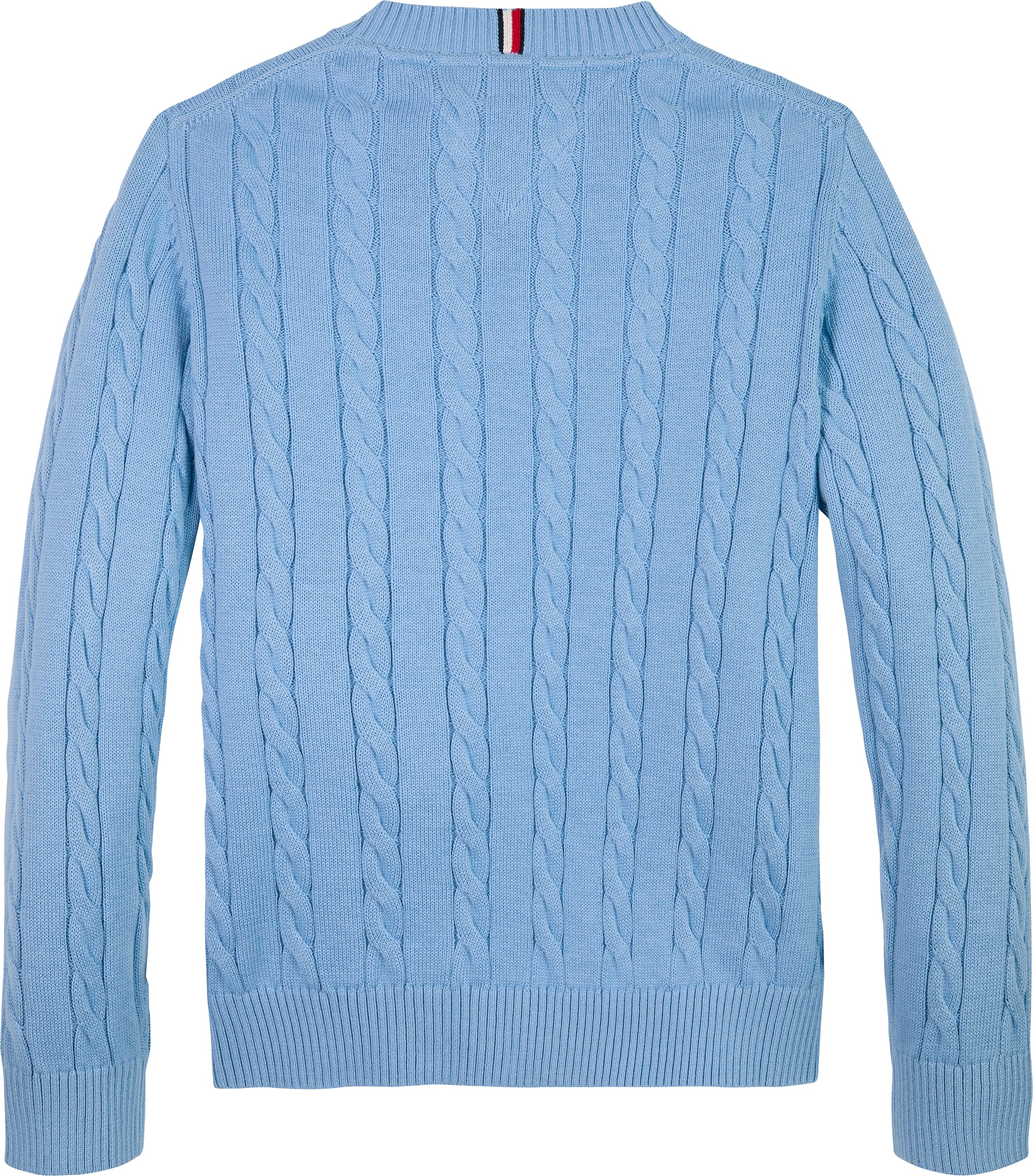 Tommy Hilfiger Strickpullover »COTTON CABLE SWEATER«, für Kinder bis 16 Jahre, mit Zopfmuster