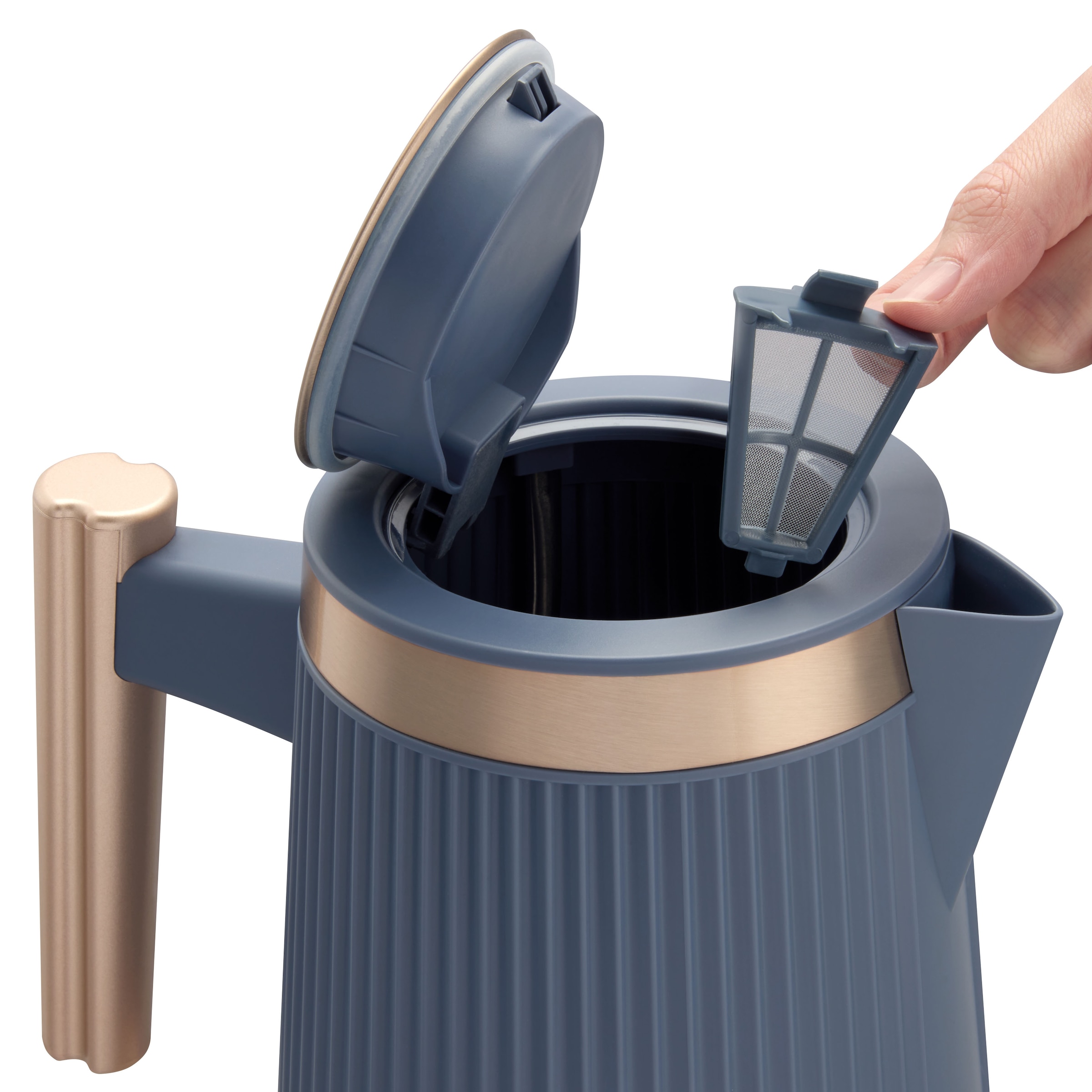 RUSSELL HOBBS Wasserkocher »Brontë 26752-70, Soft Navy« 2400 W 1,7l,