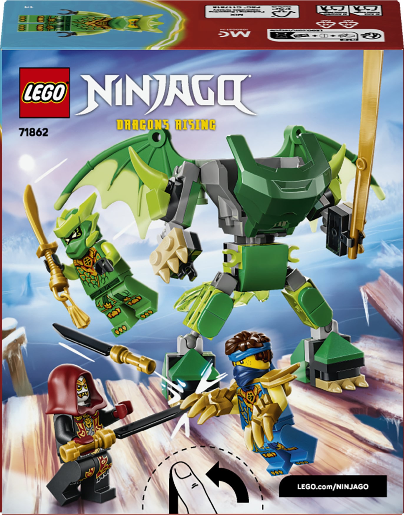 LEGO® Konstruktionsspielsteine »Lloyds Drachen-Mech Battle Set (71862), LEGO Ninjago« Made in Europe