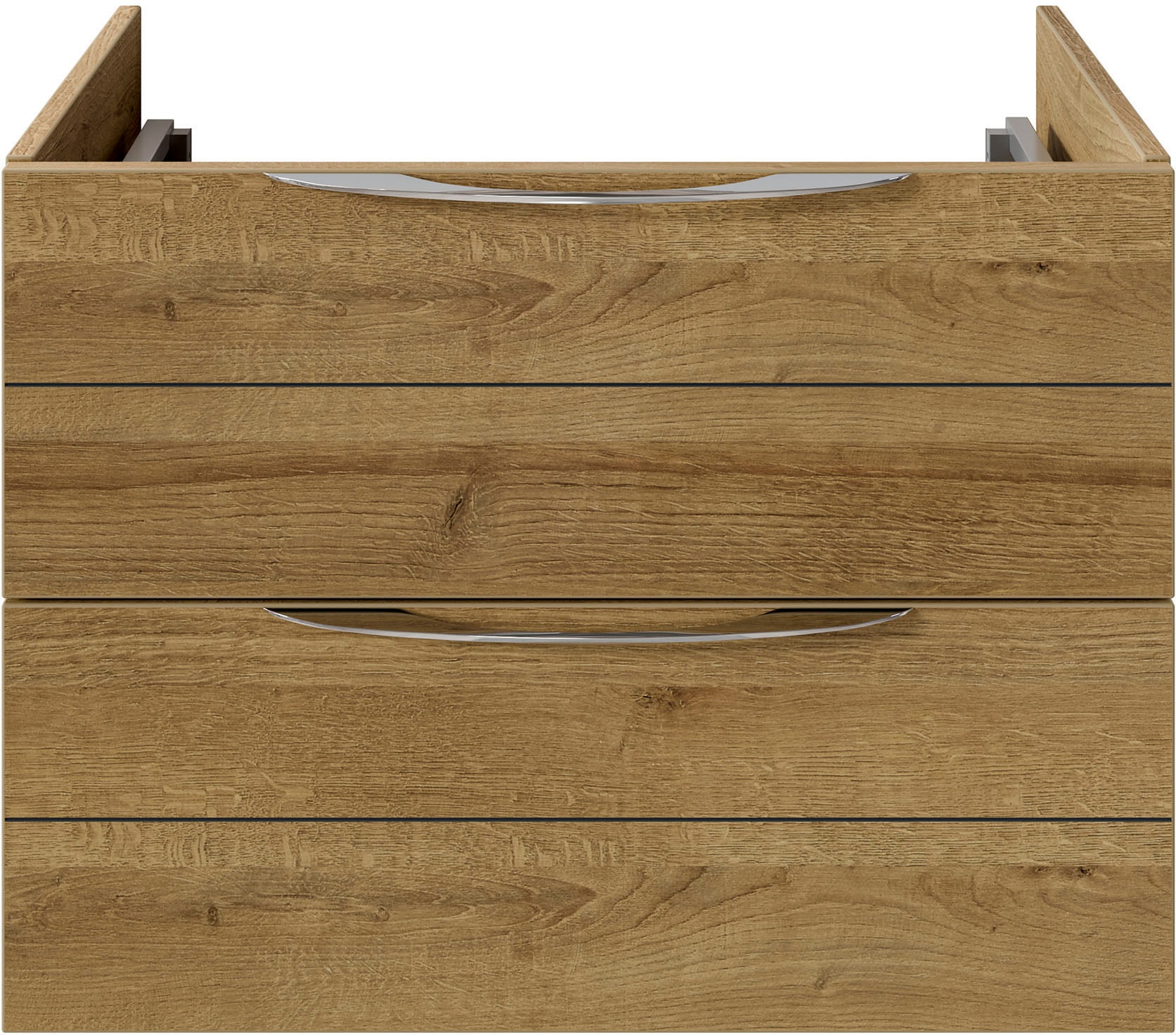 Saphir Waschtisch »Serie 6025 Mineralmarmor-Waschtisch mit Unterschrank, 67 cm breit«, Waschplatz mit 2 Schubladen, hängend, verschiedene Ausführungen