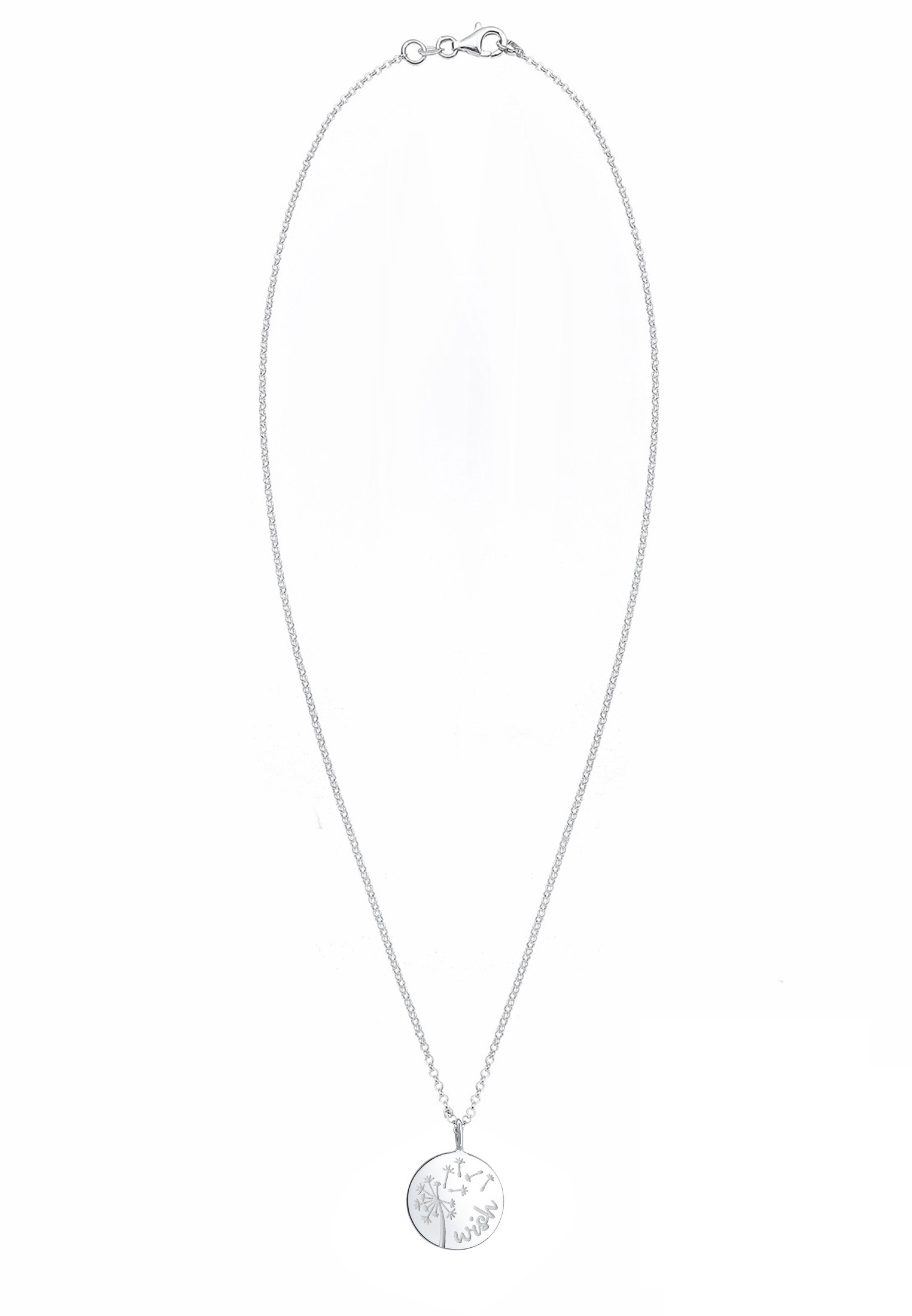 Elli Kette mit Anhänger »Halskette Wish Pusteblume Löwenzahn Blume 925 Sterling Silber«