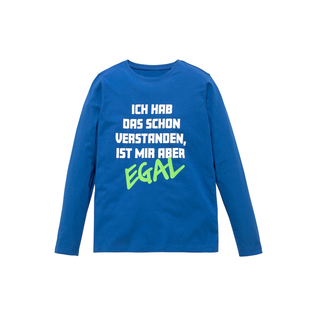 KIDSWORLD Langarmshirt »ICH HAB DAS SCHON VERSTANDEN.....«