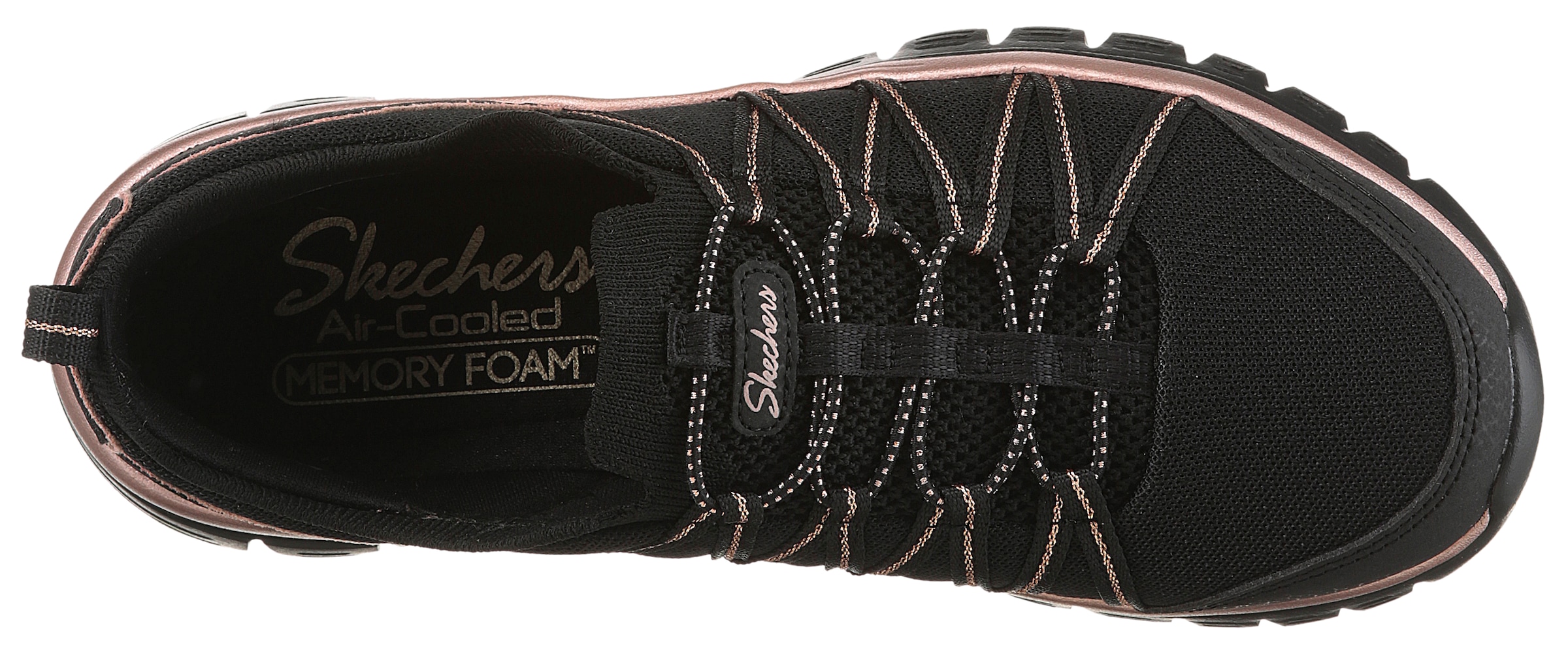 Skechers Slip-On Sneaker »GRACEFUL-PURECRUSH«, Freizeitschuh mit elastischem Einstieg
