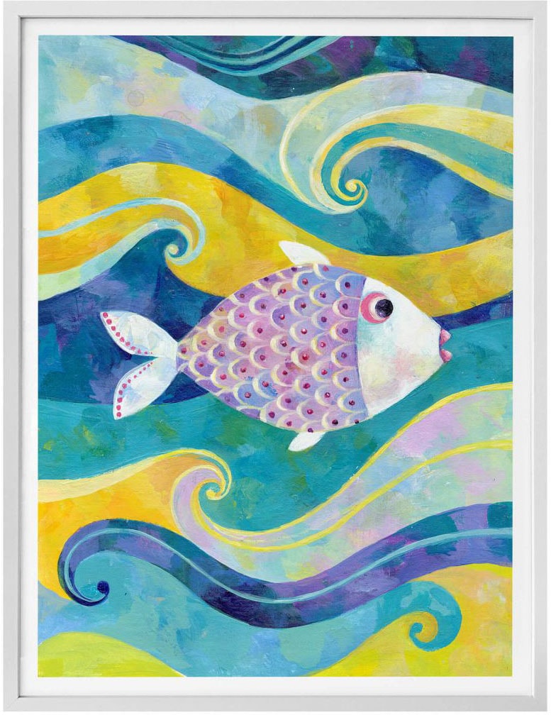 Stranger bestellen Things«, Illustration (1 Meeresfrüchte, Wall-Art ohne OTTO & bei Poster Poster »Ireland St.), Fisch Bilderrahmen