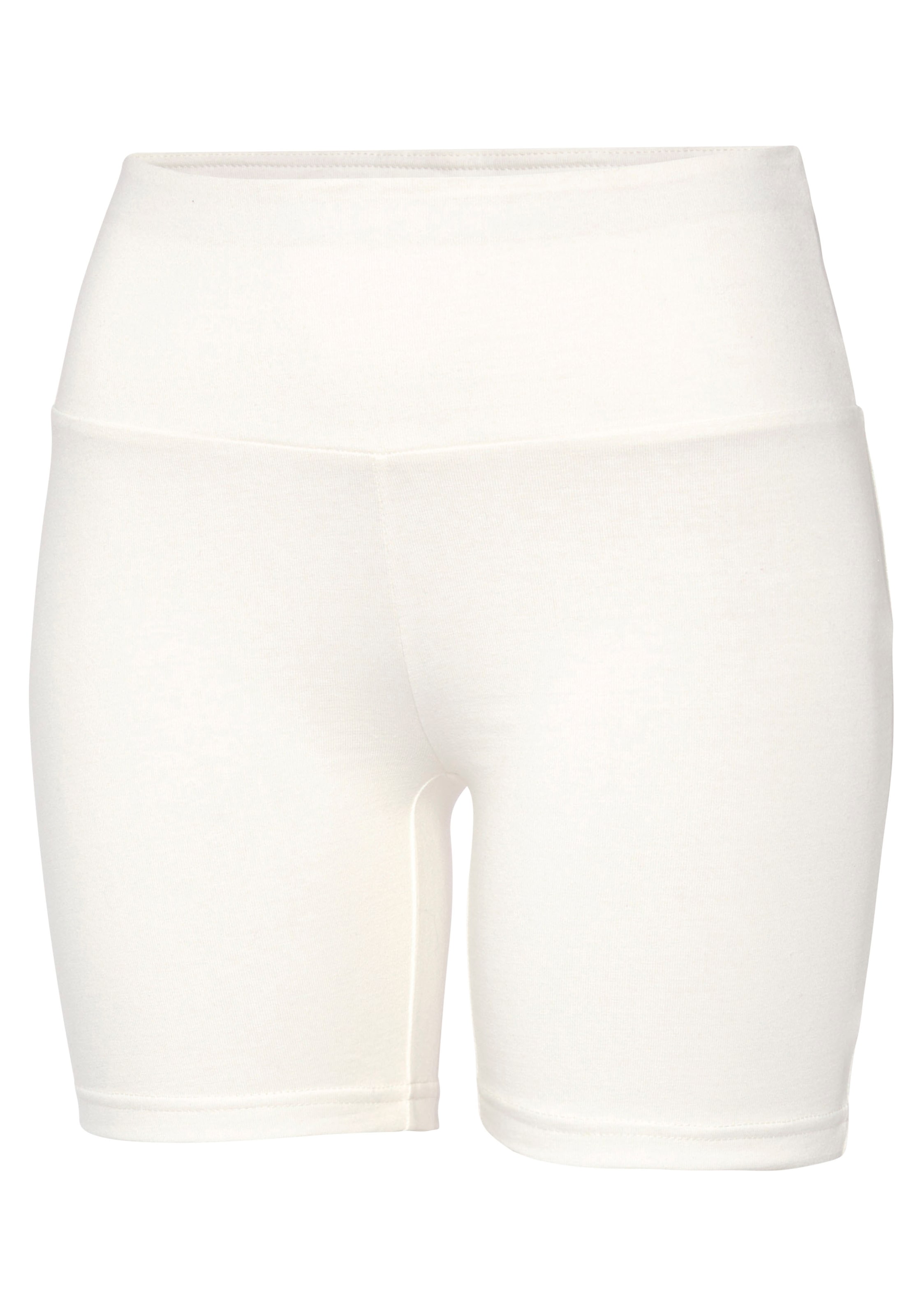 LASCANA Shorts, mit breitem Bündchen und Logodruck