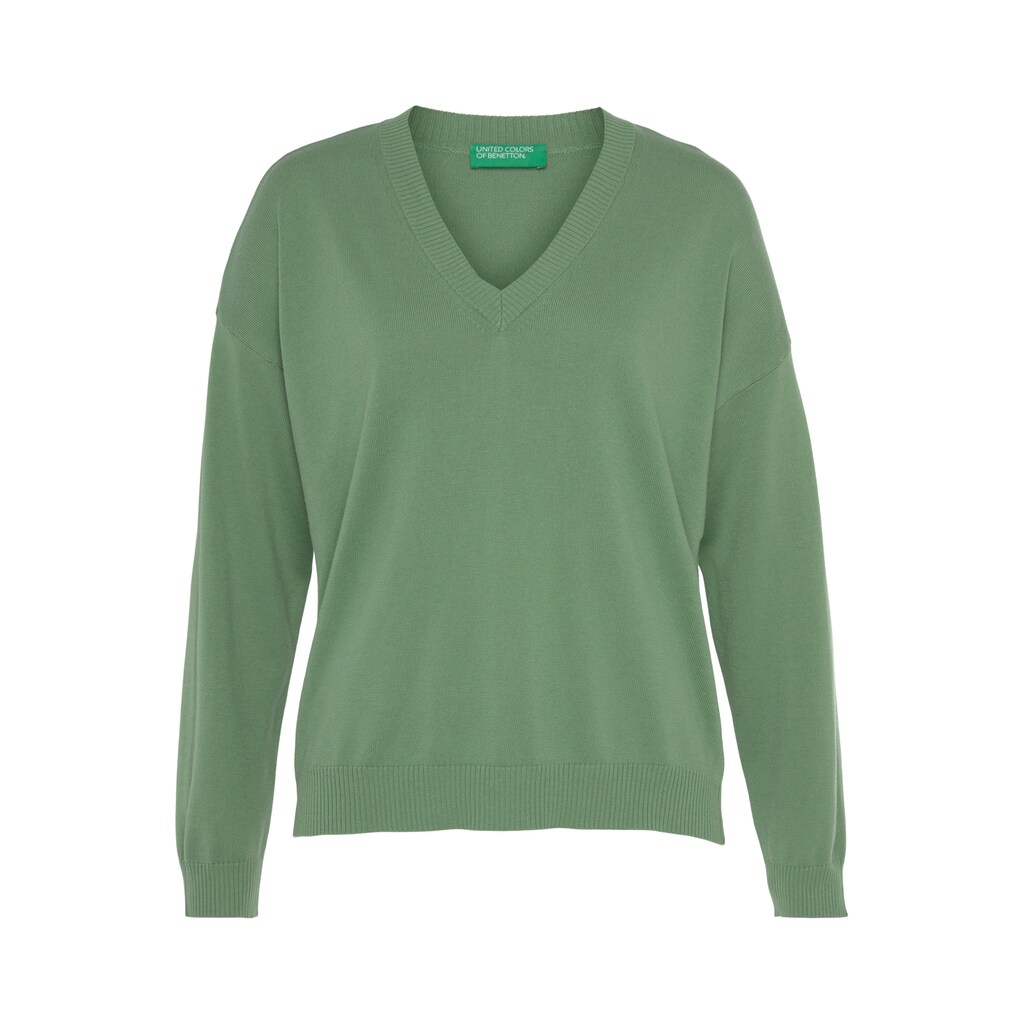 United Colors of Benetton V-Ausschnitt-Pullover