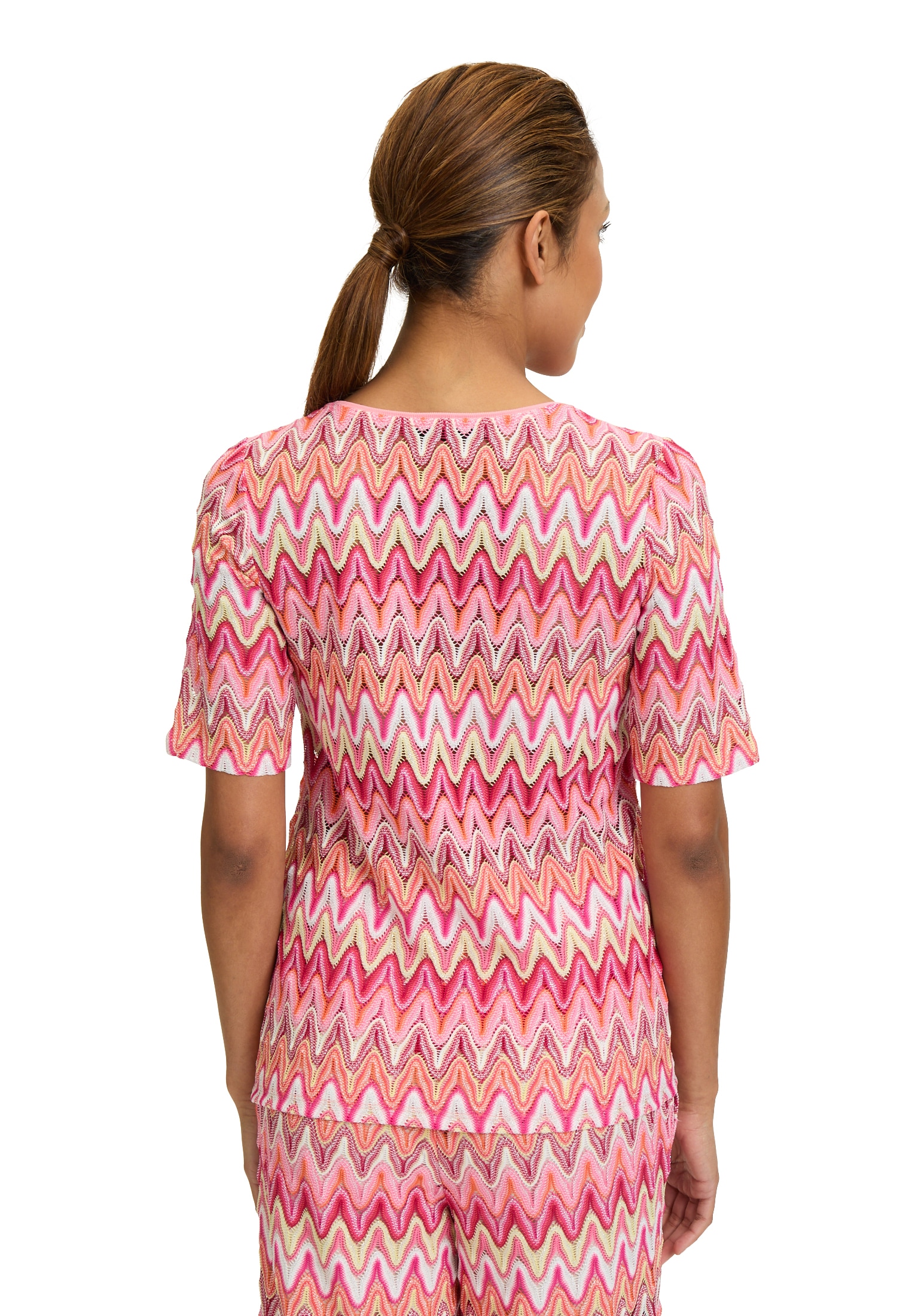 Betty Barclay T-Shirt »Spitzenshirt mit Rippbündchen«