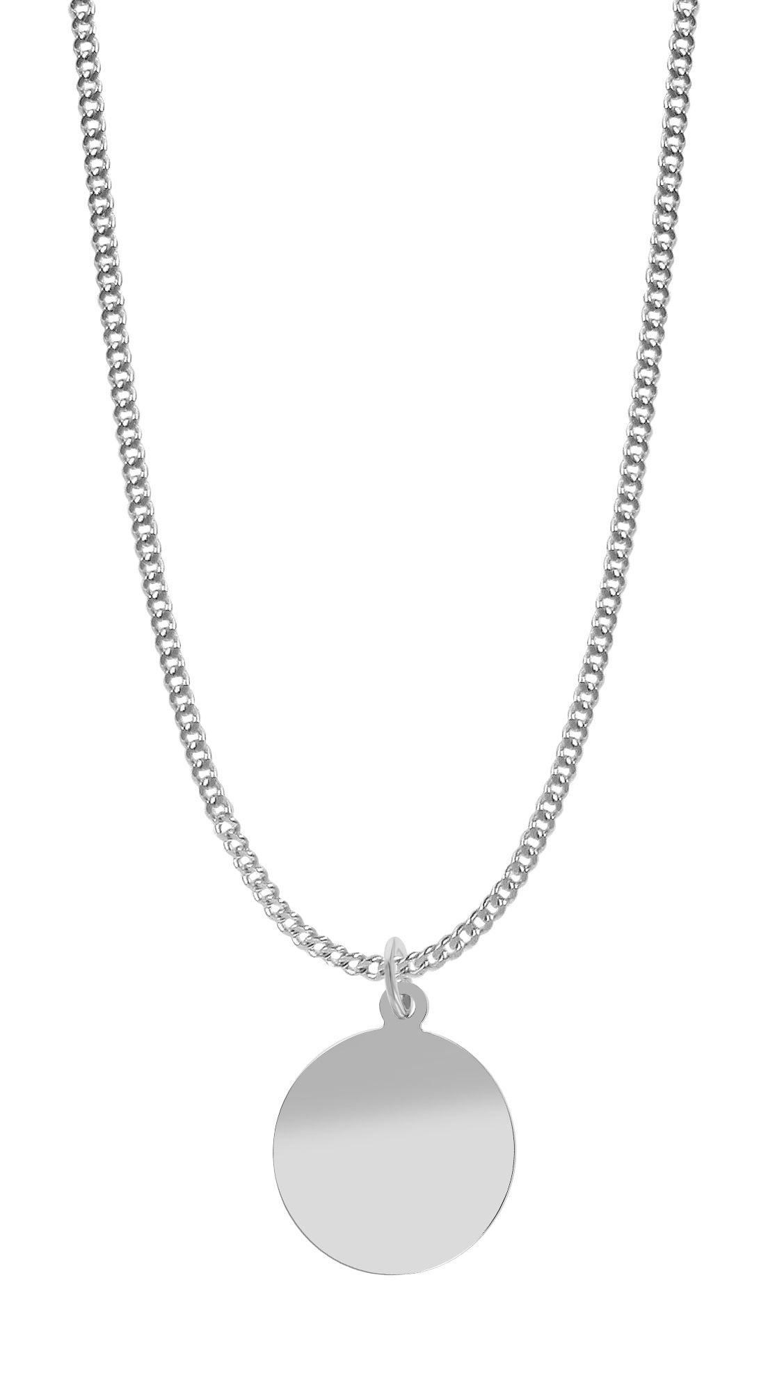 Adelia´s Kettenanhänger »Unisex Anhänger ¿ Münze Gravuranhänger aus 925 Silber«