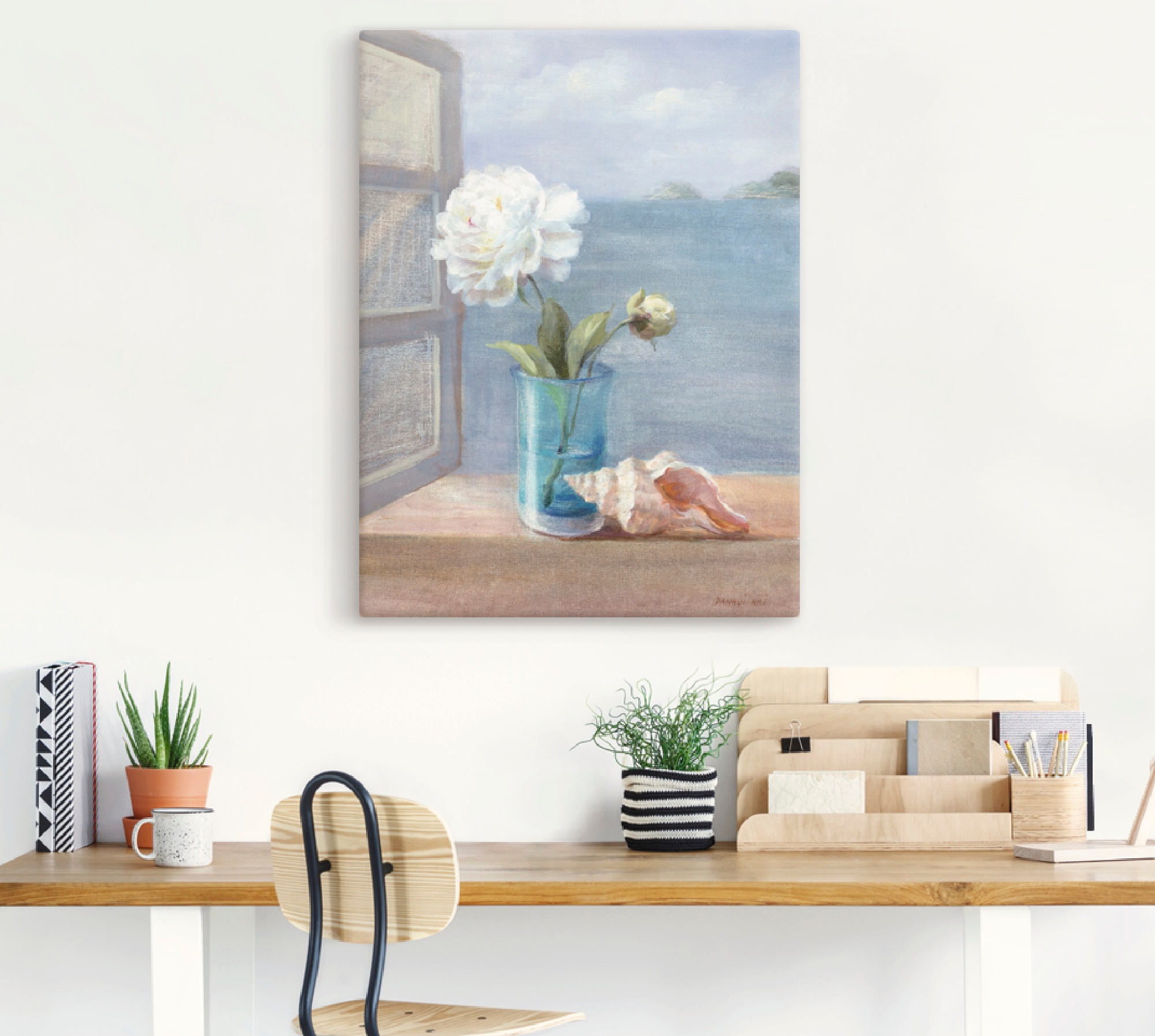 Artland Leinwandbild »Küsten Blumen I« Arrangements 1 Stk. tlg. auf Holzrahmen gespannt