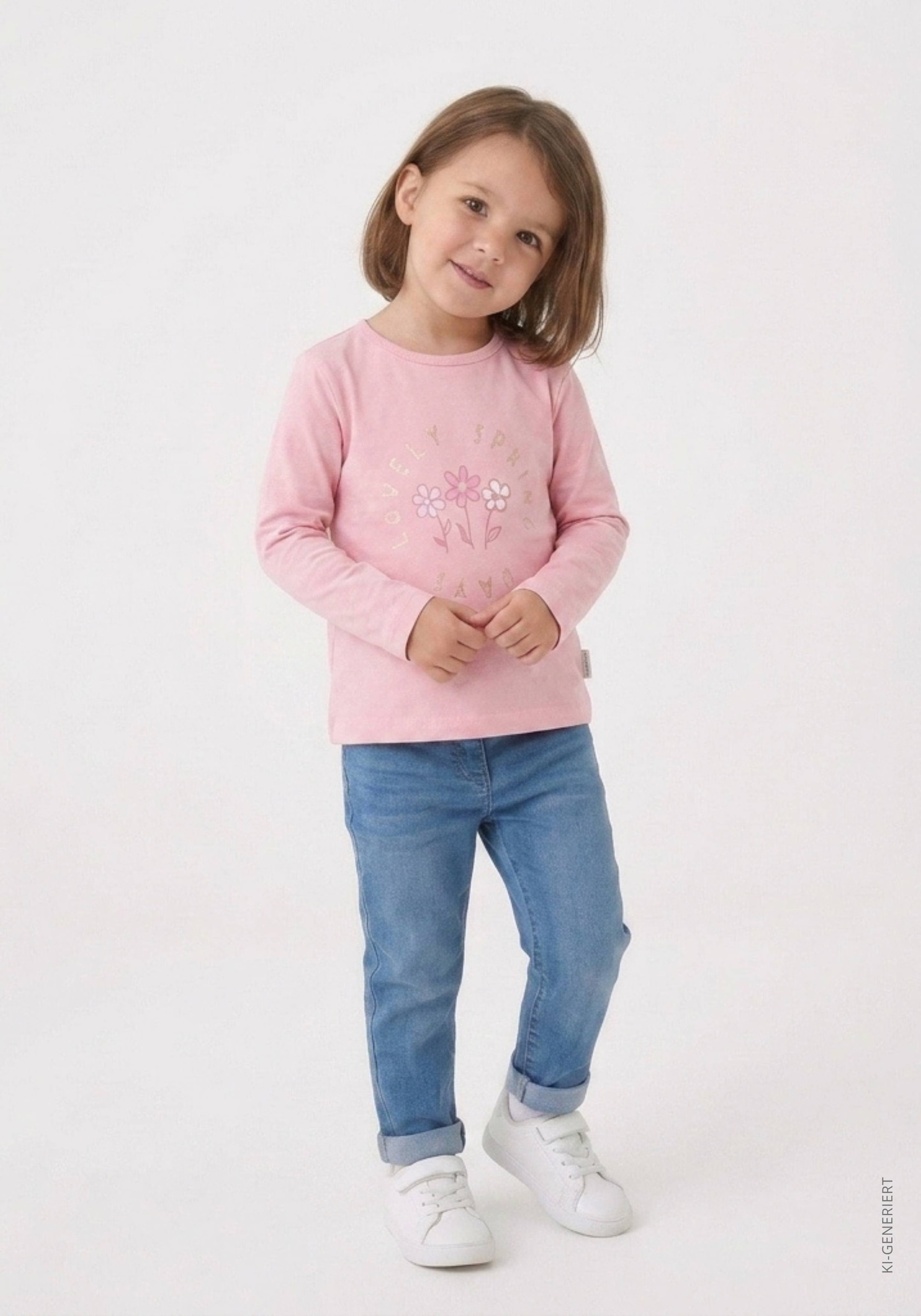 STACCATO Langarmshirt 2 tlg. 2er Pack bedruckt, florales Muster, für Girls