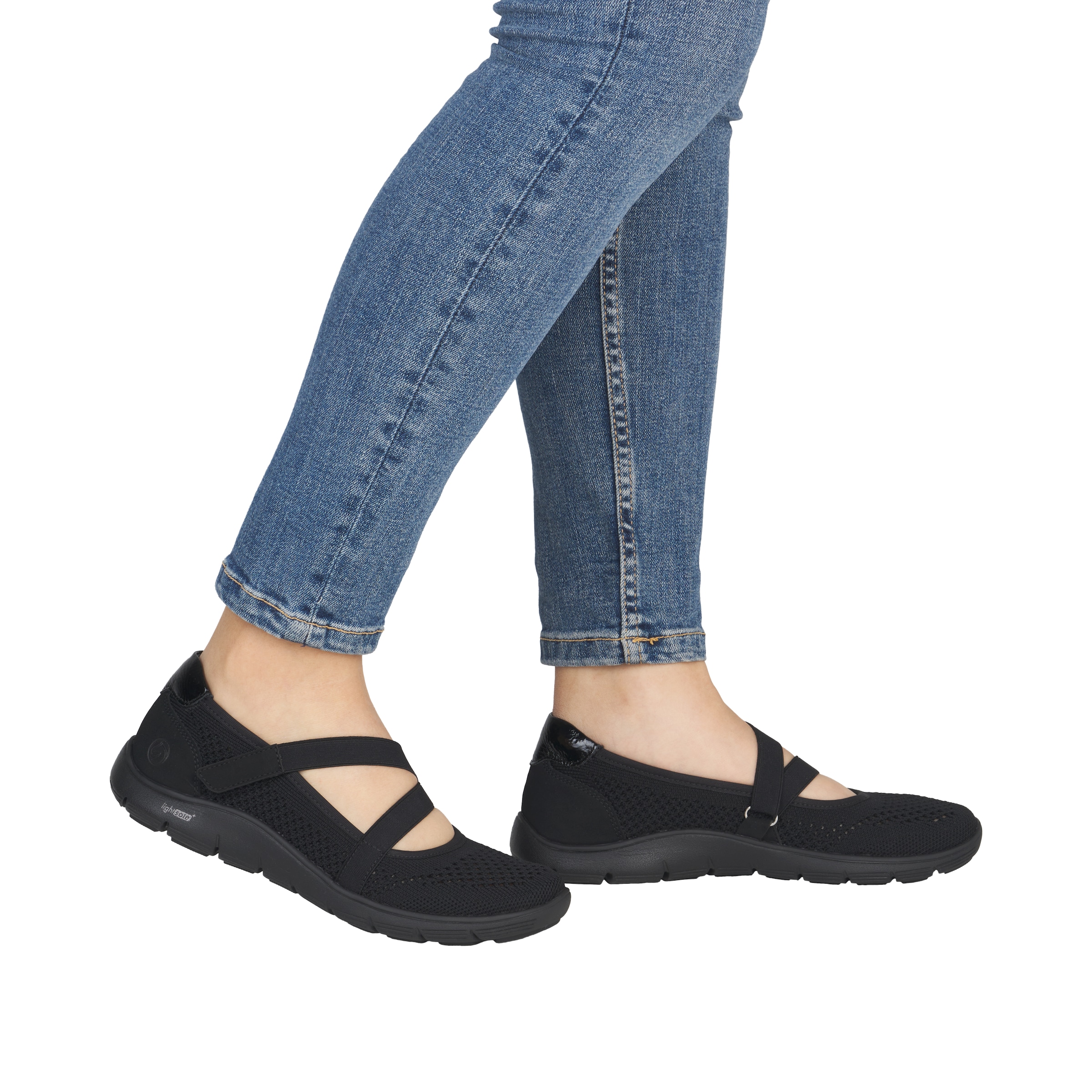 Remonte Riemchenballerina  Klettschuh, Slipper mit Lite´n Soft-Ausstattung