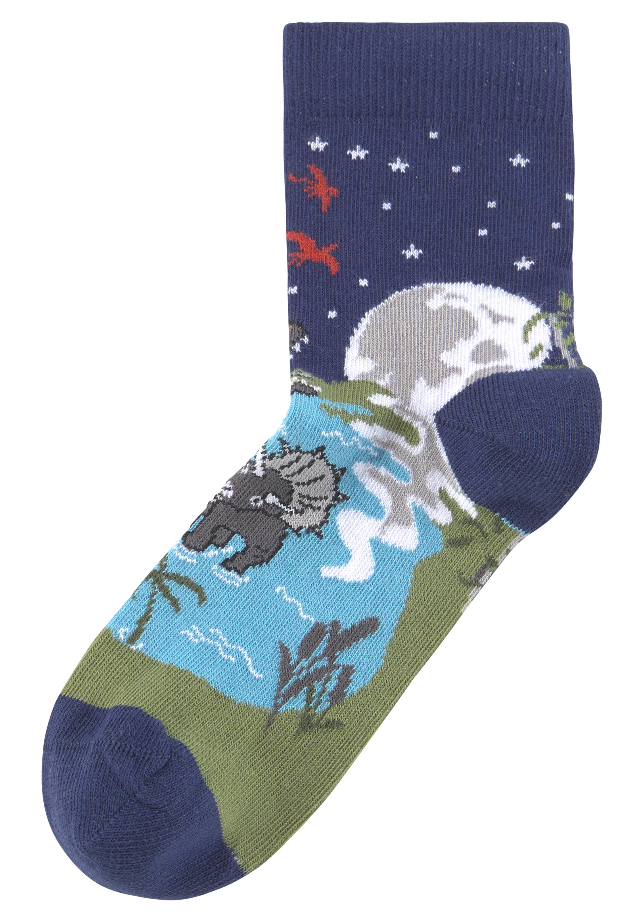H.I.S Socken, (5 Paar), mit eingestrickten Motiven