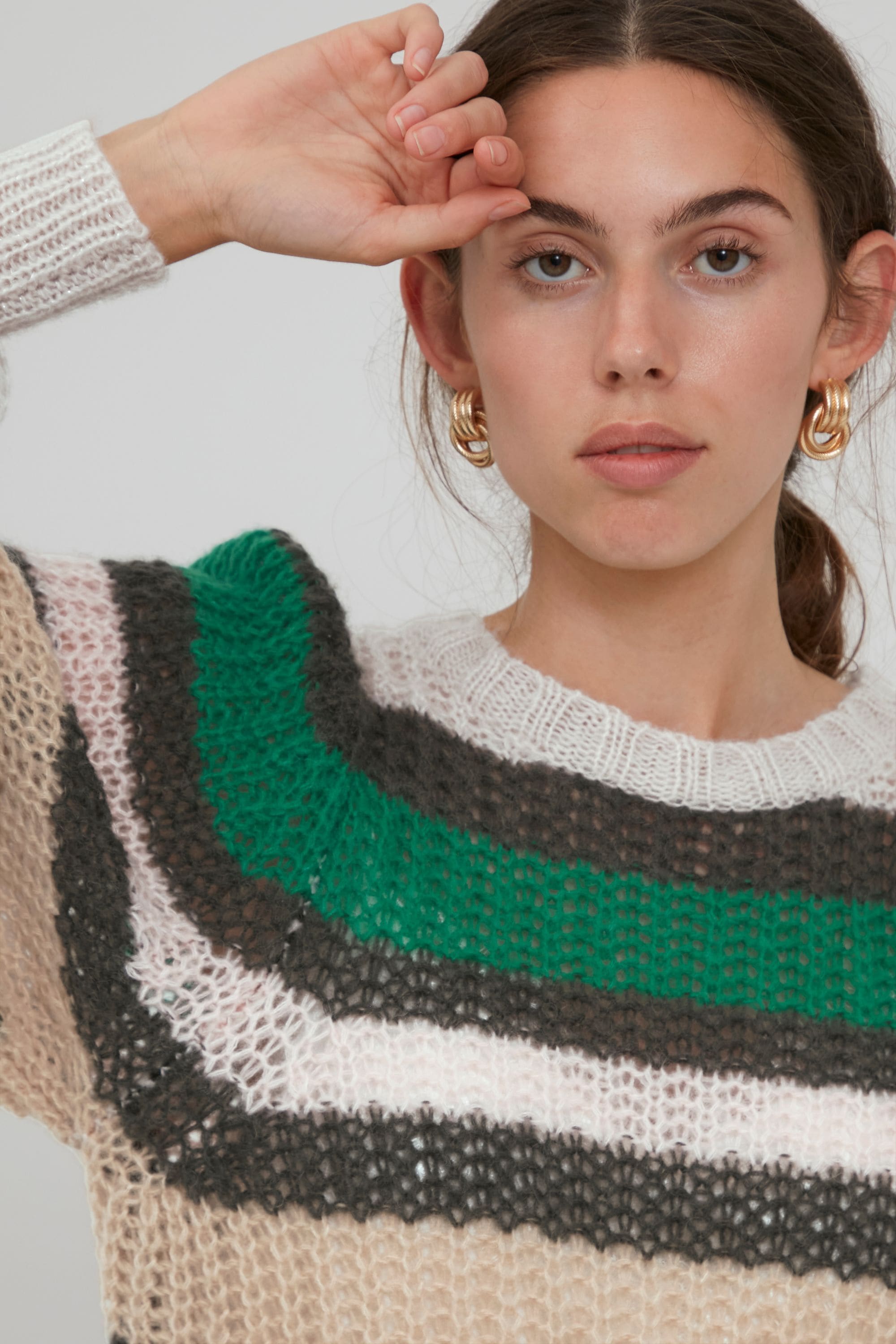 Ichi Strickfleece-Pullover »Strickpullover IHMaisa«