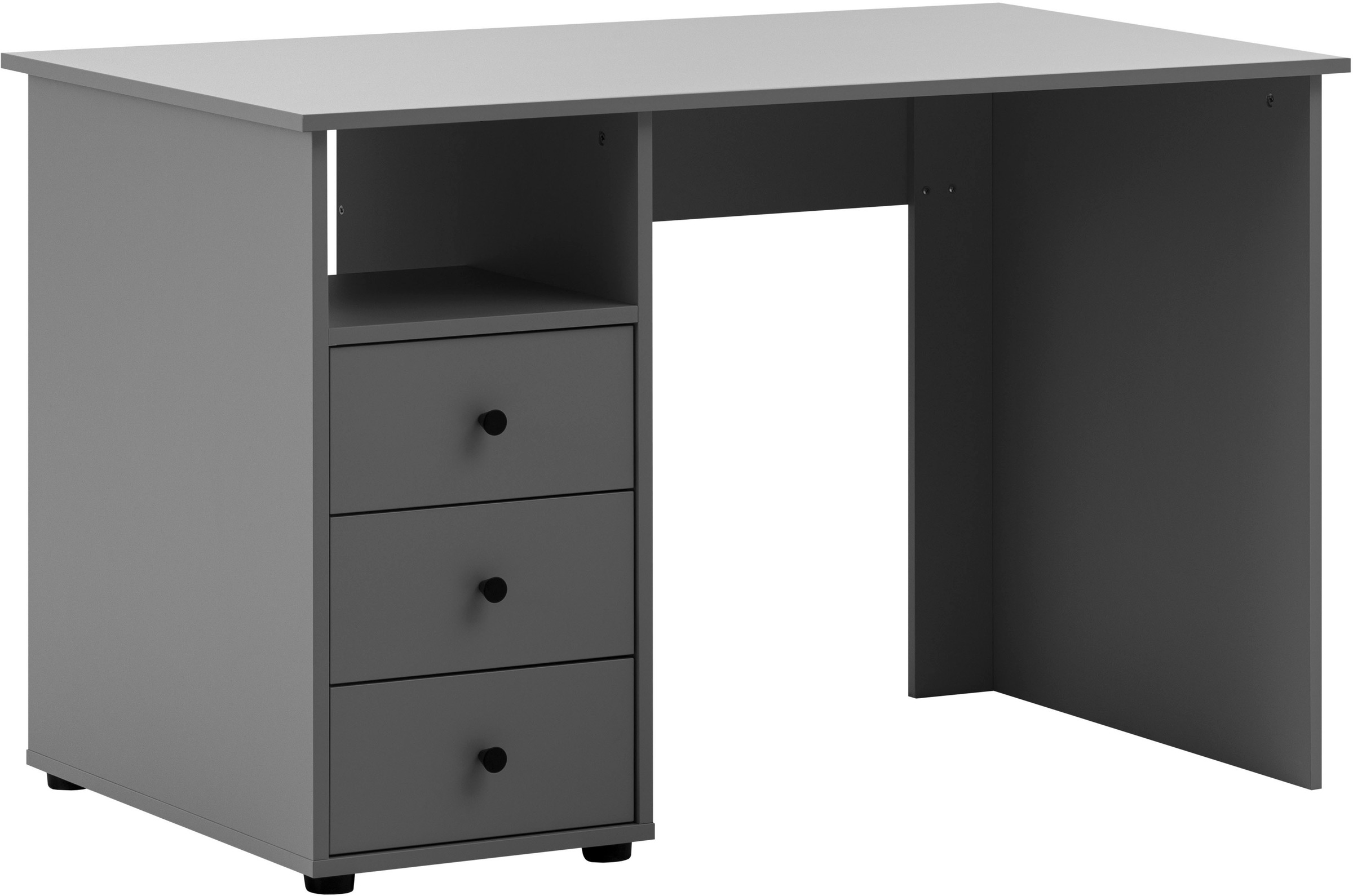 Schildmeyer Schreibtisch »Smash, Breite 115 cm«, 3 Schubladen mit Teilauszug und Metallbeschlägen