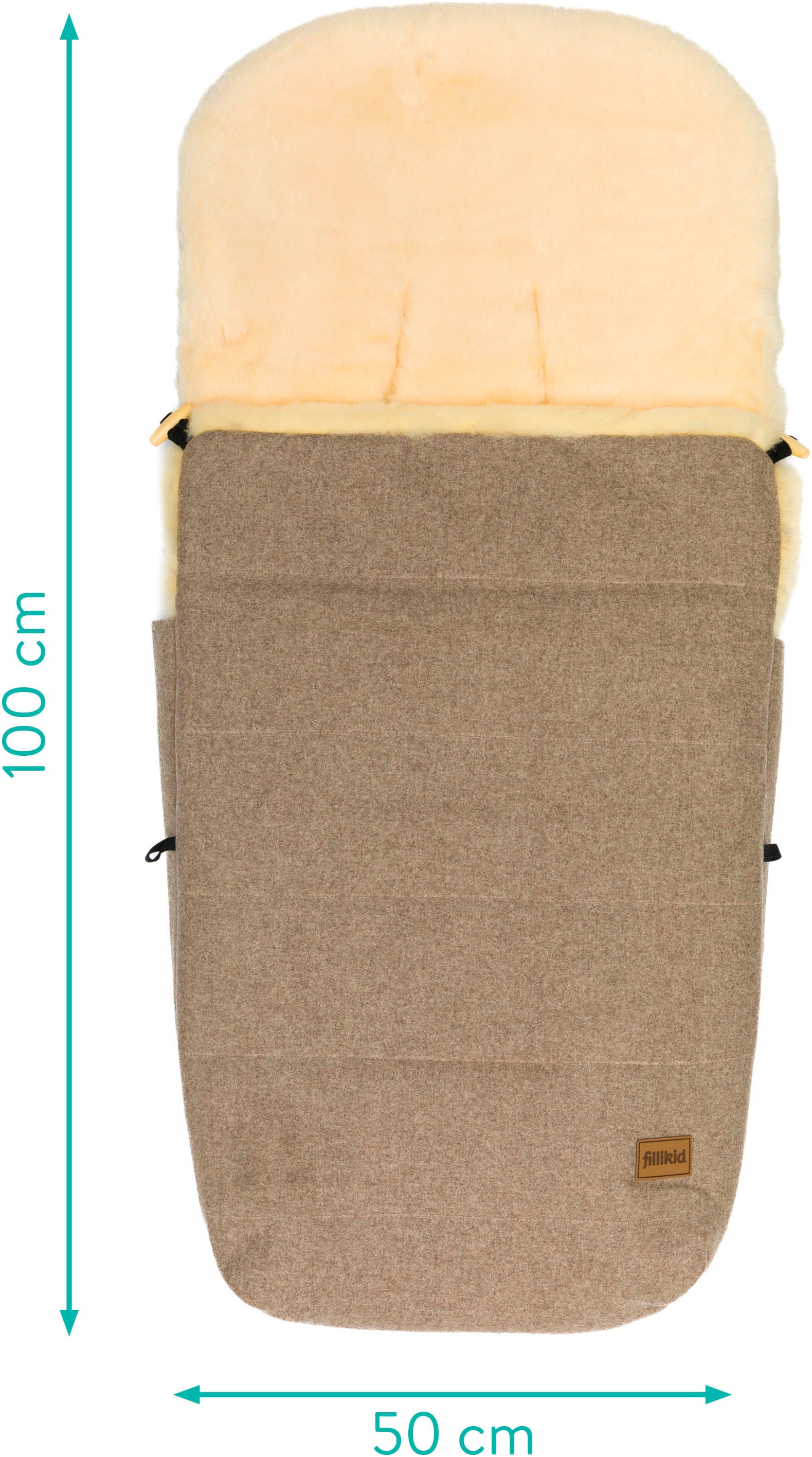 Fillikid Fußsack »Bernina Wool, Winterfußsack«