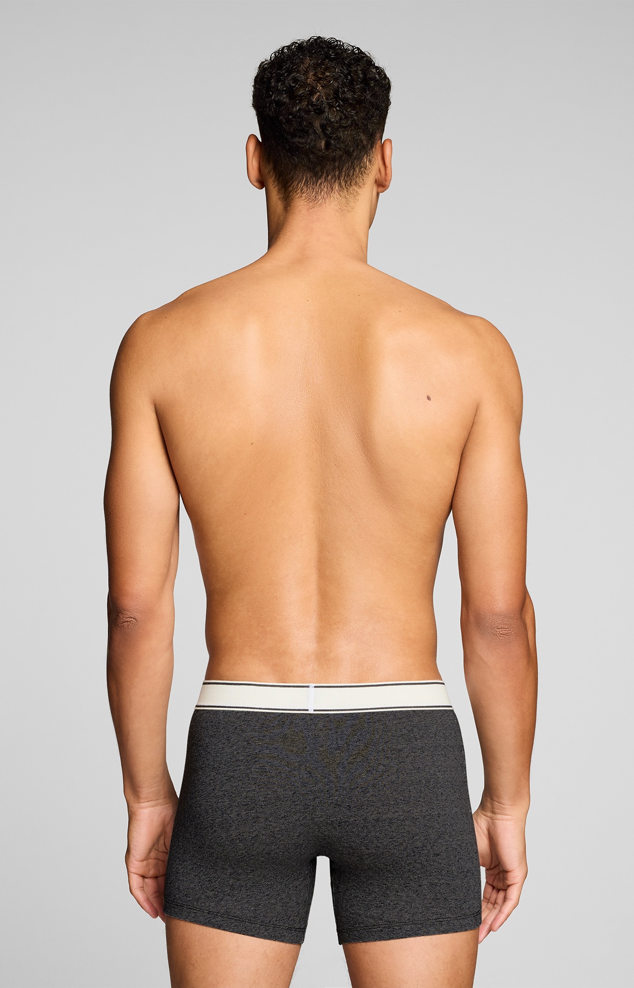 Levi's® Boxershorts »LEVIS MEN VNTG HTR BOXER BRIEF 2P« 2er Pack,  ohne Eingriff, uni, meliert, Logo-Bund, elastisch