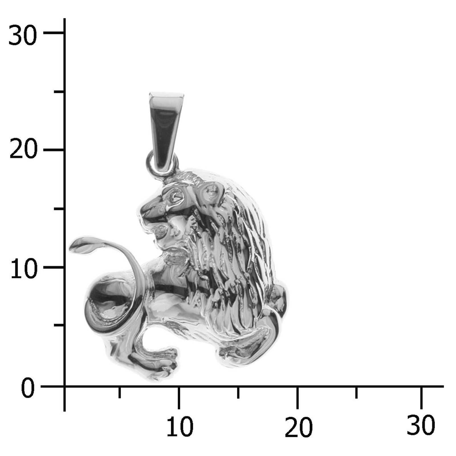 OSTSEE-SCHMUCK Kettenanhänger »- Tierkreiszeichen Löwe - Silber 925/000 -,«